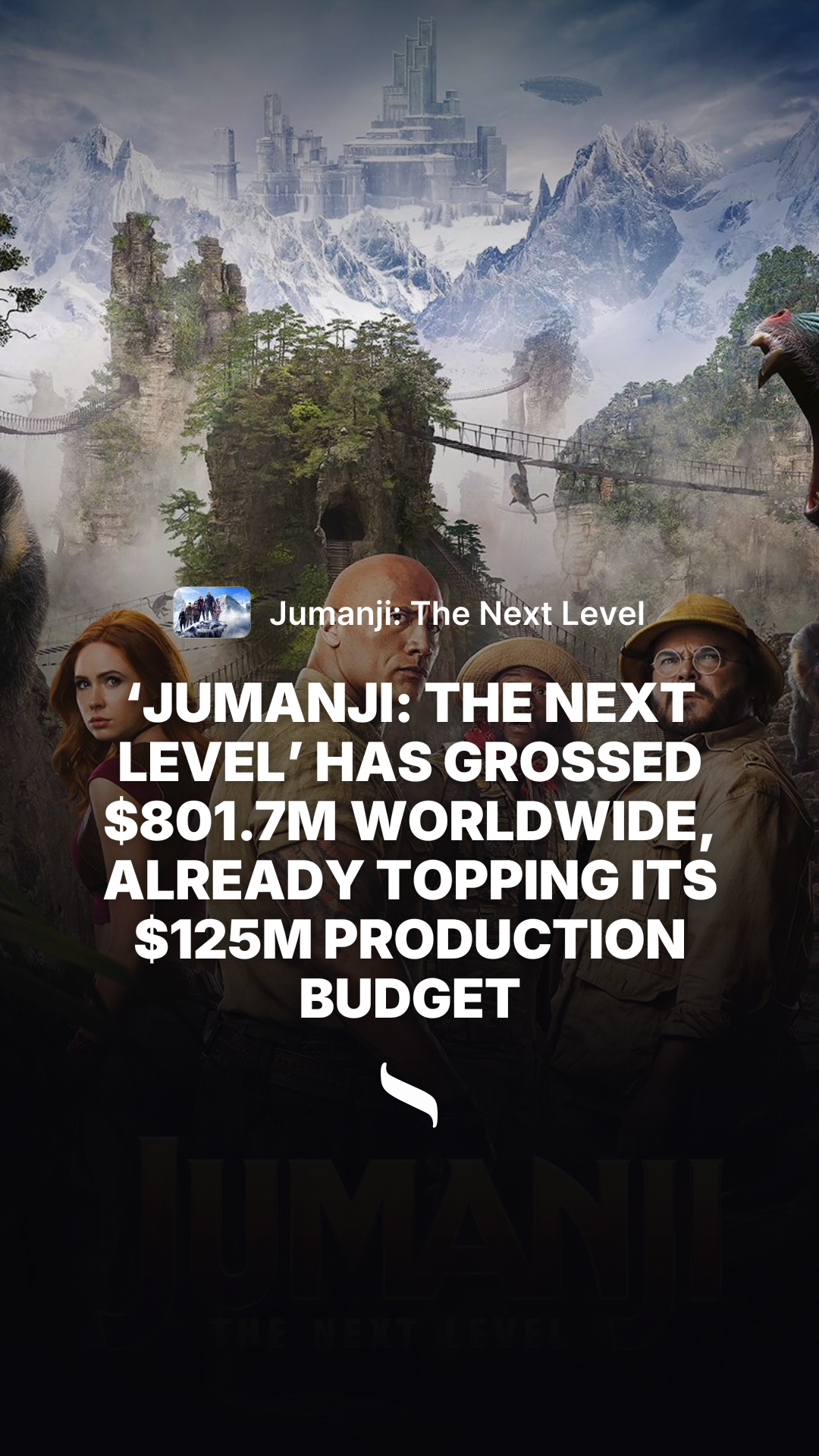 Jumanji: The Next Level share card