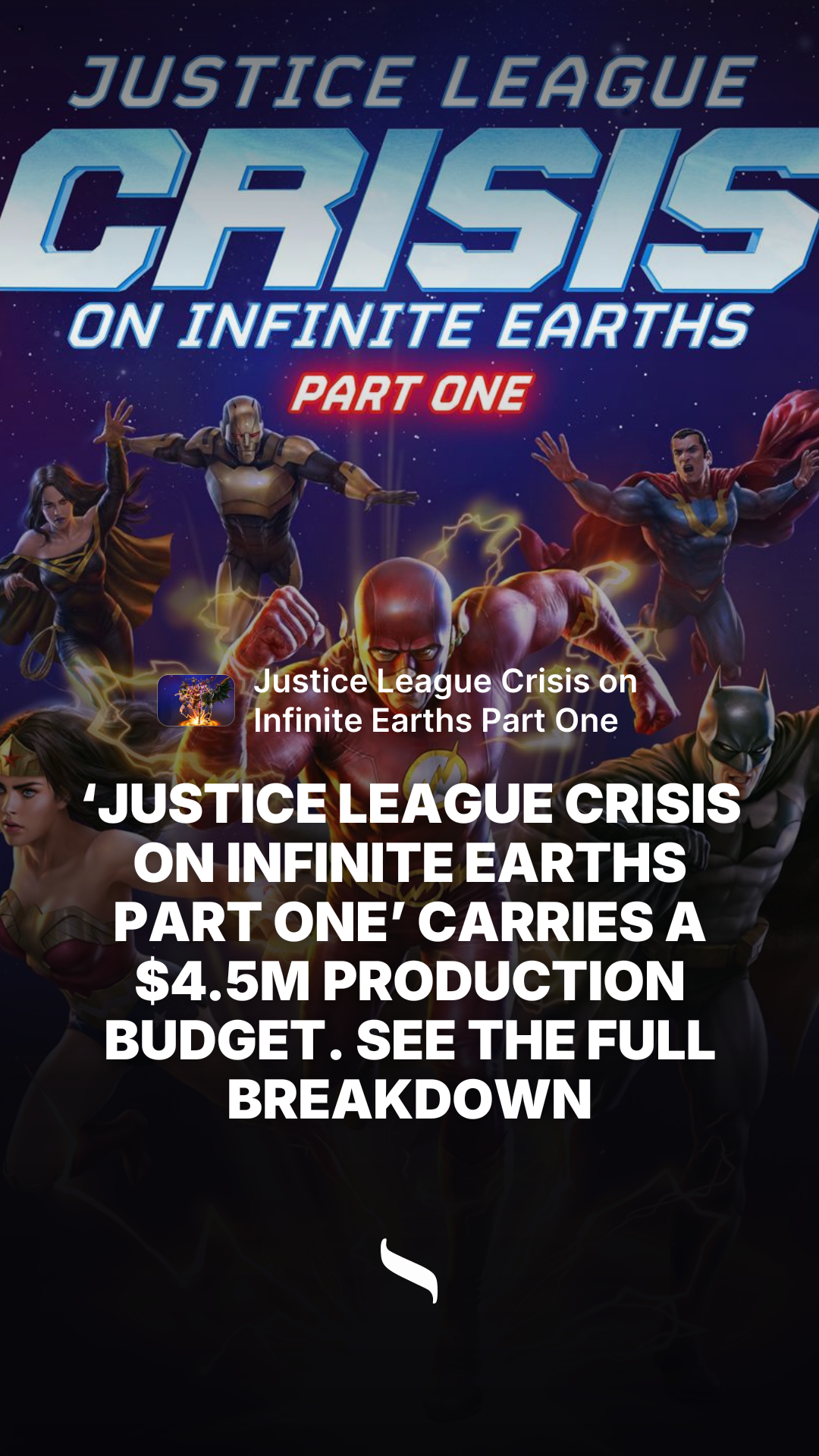 Justice League Crisis on Infinite Earths Part One share card