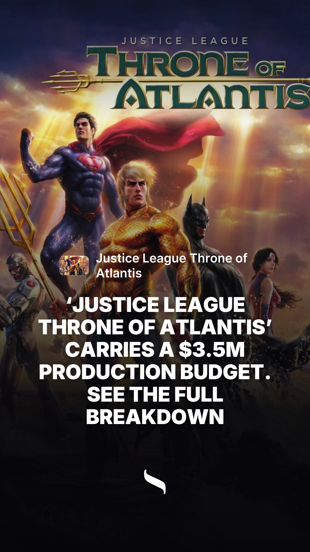 Justice League Throne of Atlantis share card