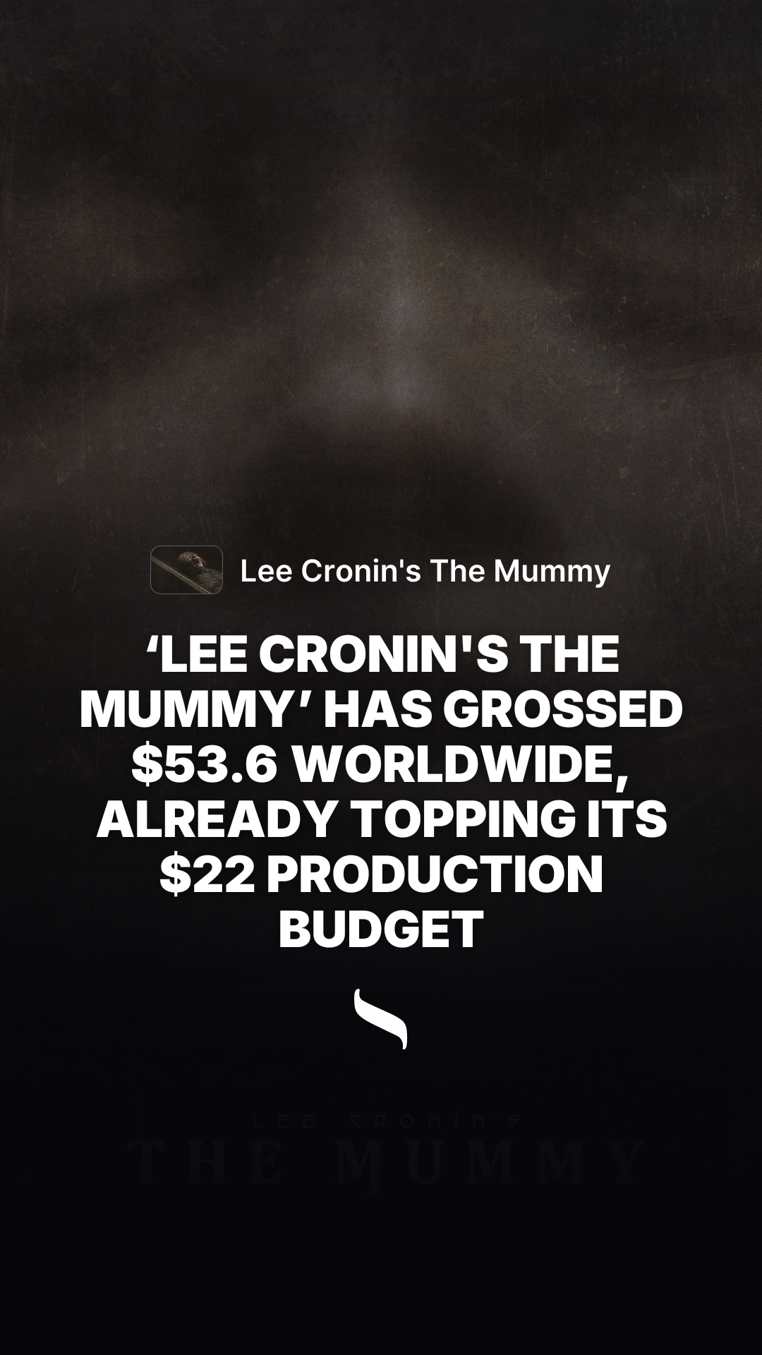 Lee Cronin's The Mummy (2026) share card