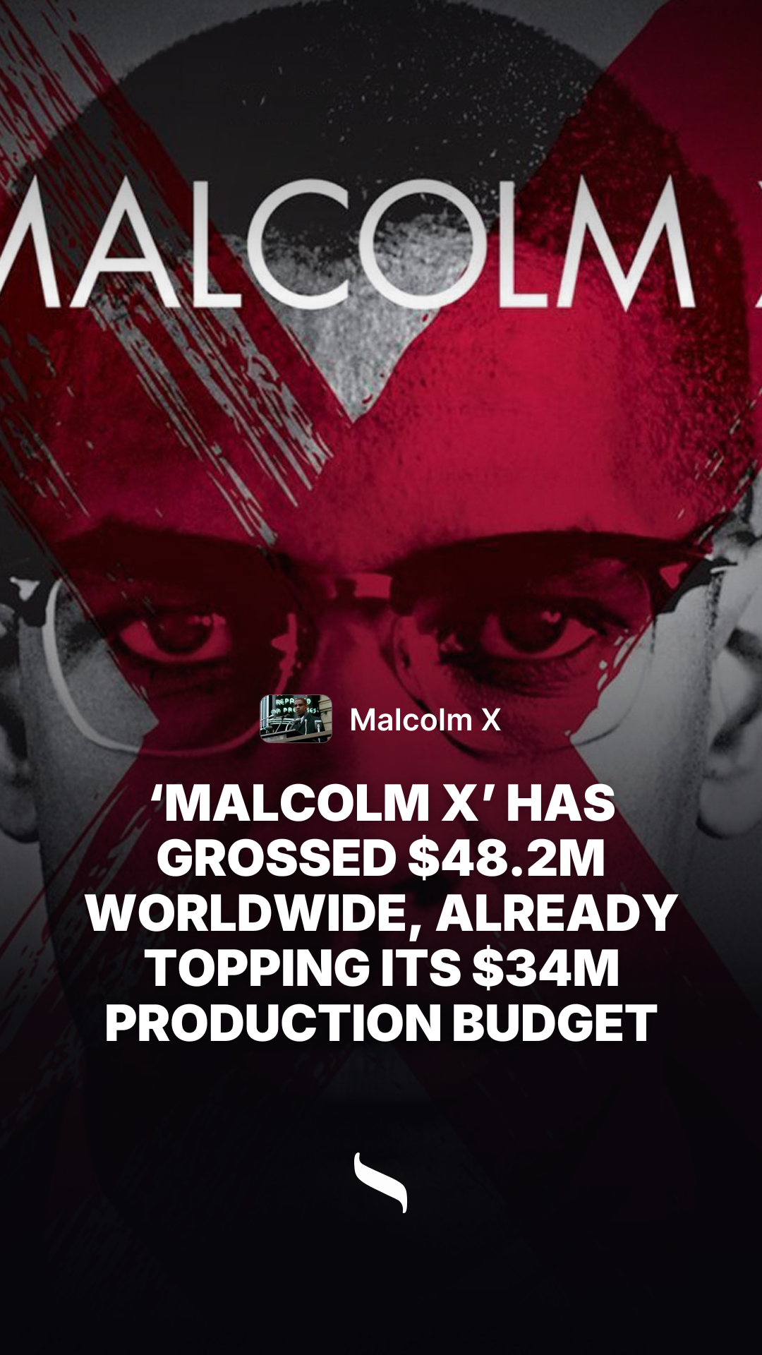 Malcolm X share card