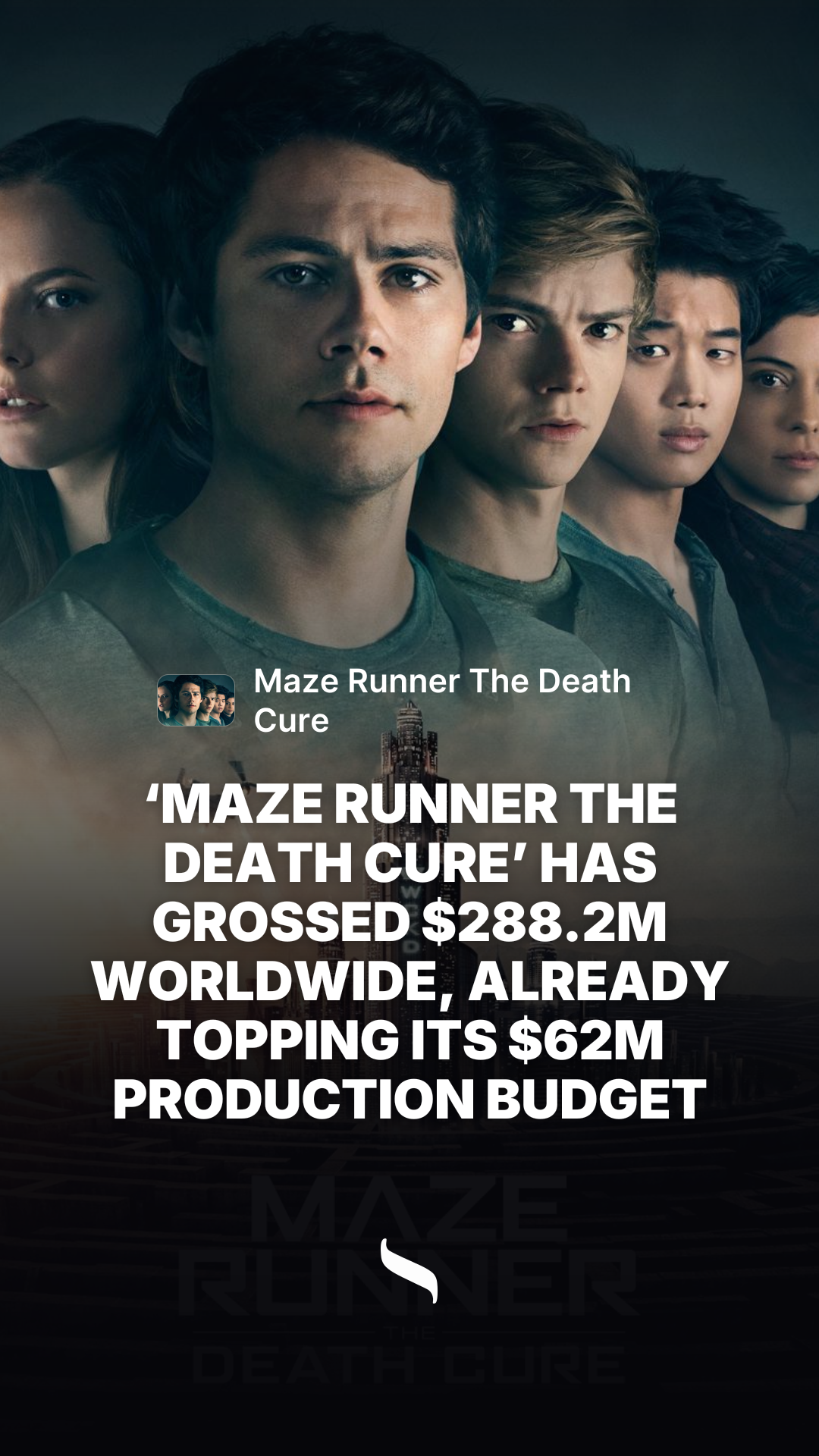 Maze Runner The Death Cure share card