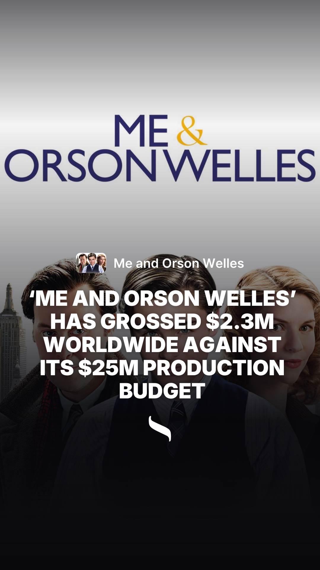 Me and Orson Welles share card