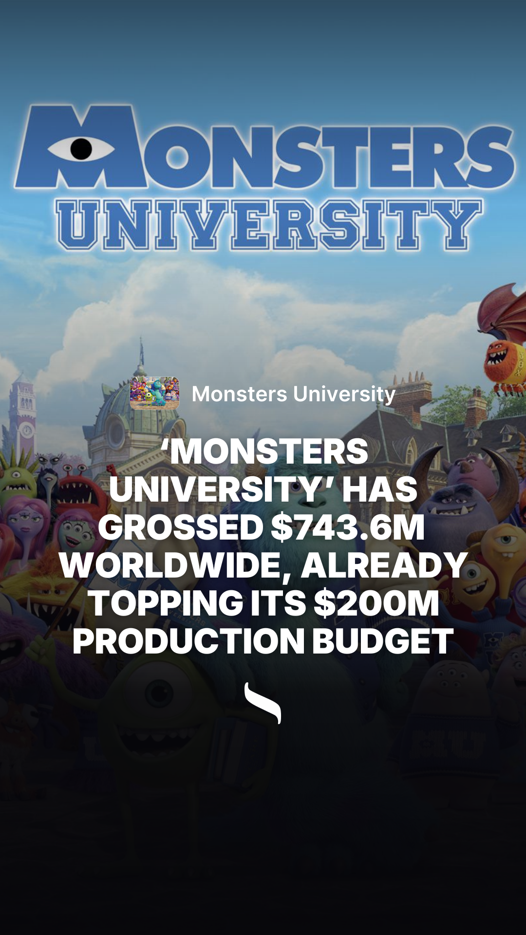 Monsters University share card
