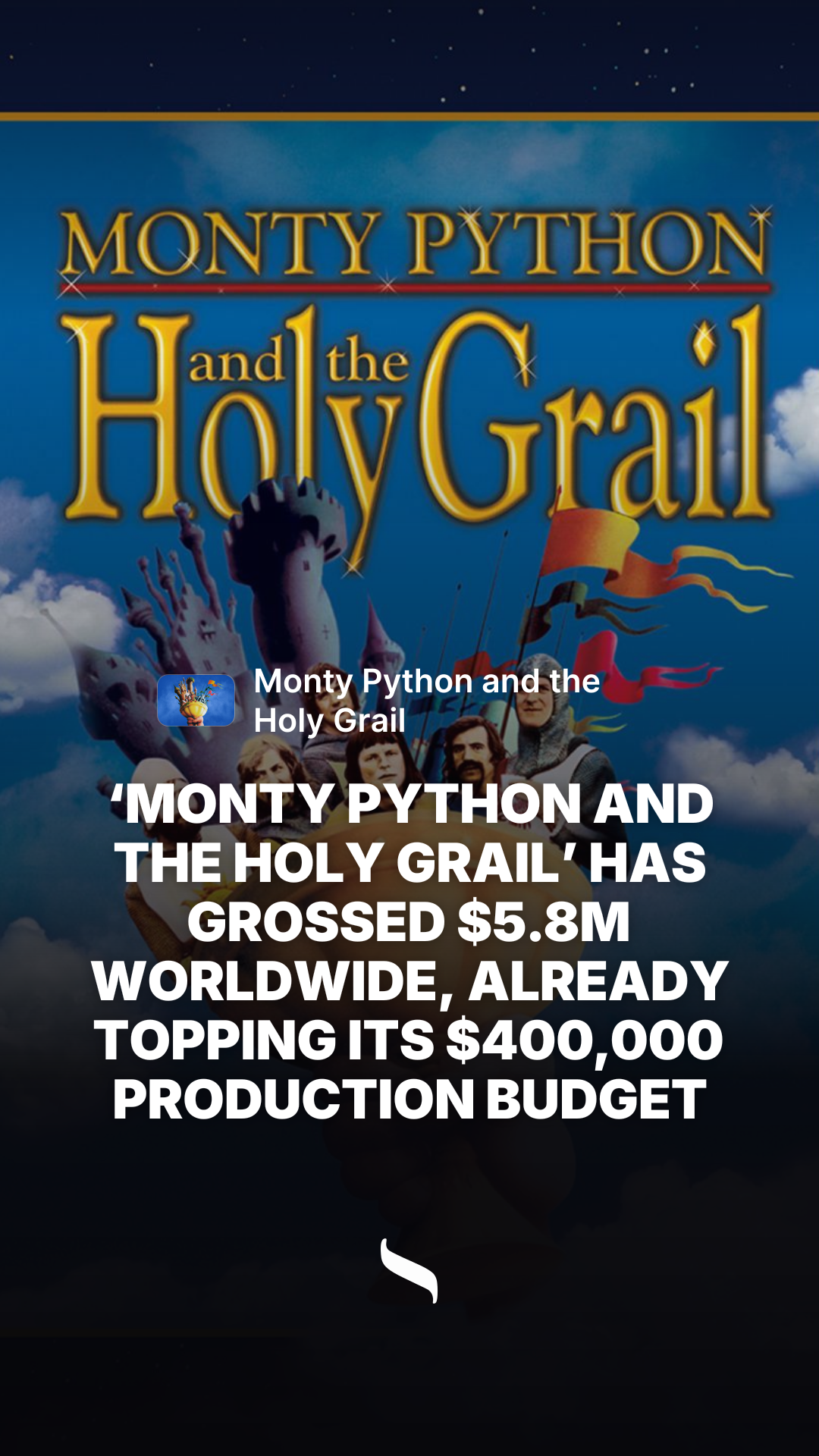 Monty Python and the Holy Grail share card