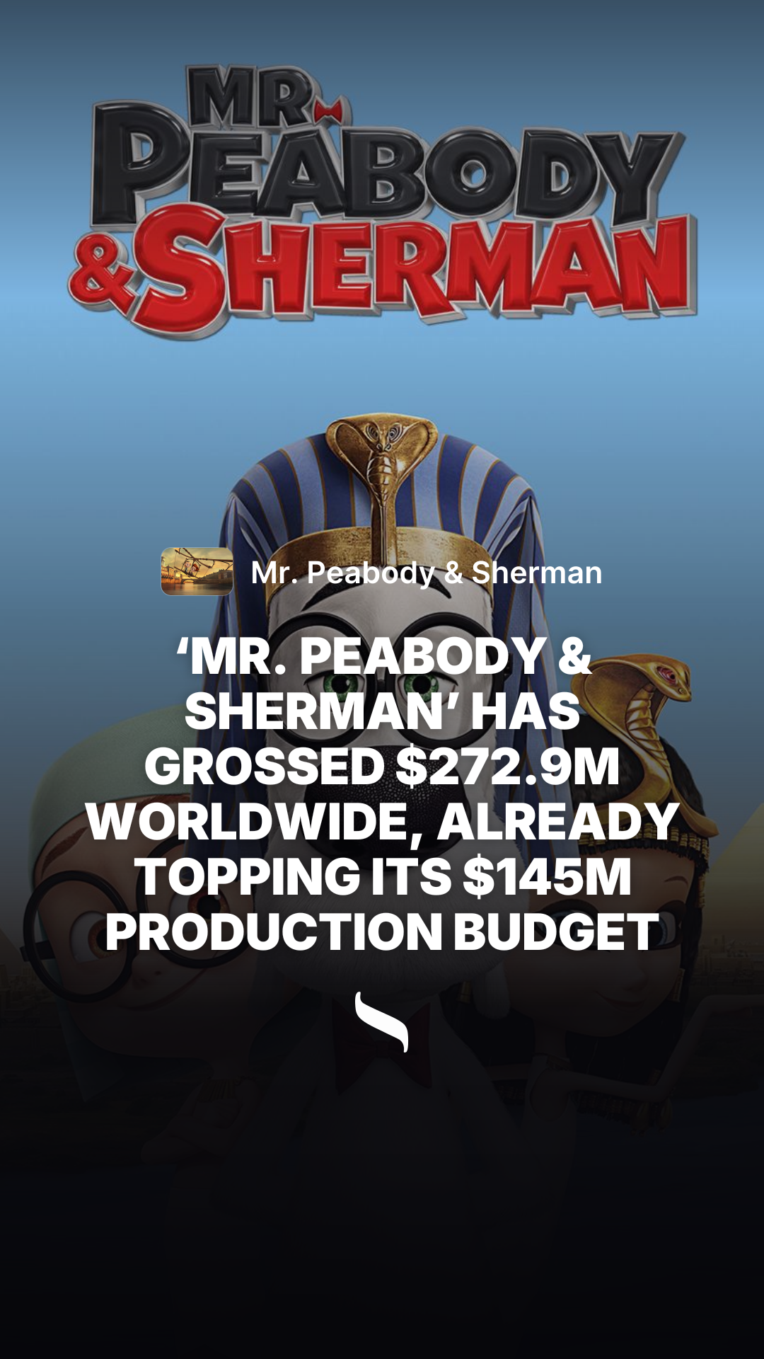 Mr. Peabody & Sherman share card