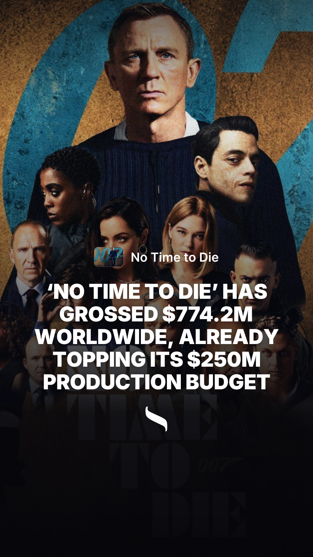 No Time to Die share card