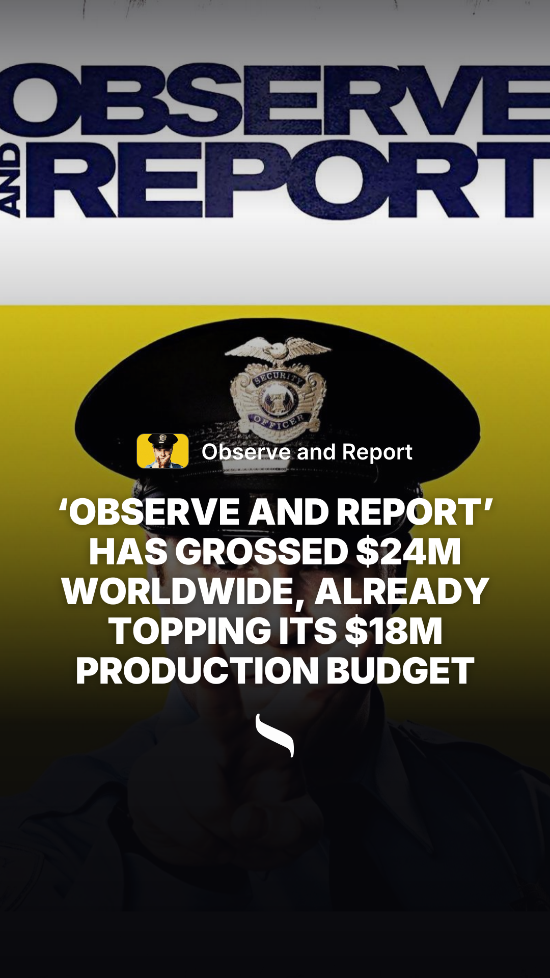 Observe and Report share card