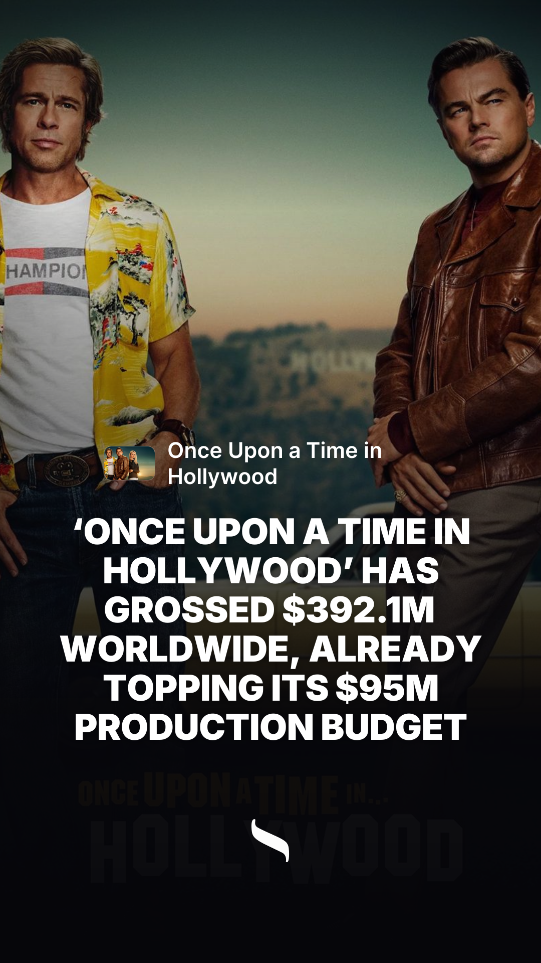 Once Upon a Time in Hollywood share card