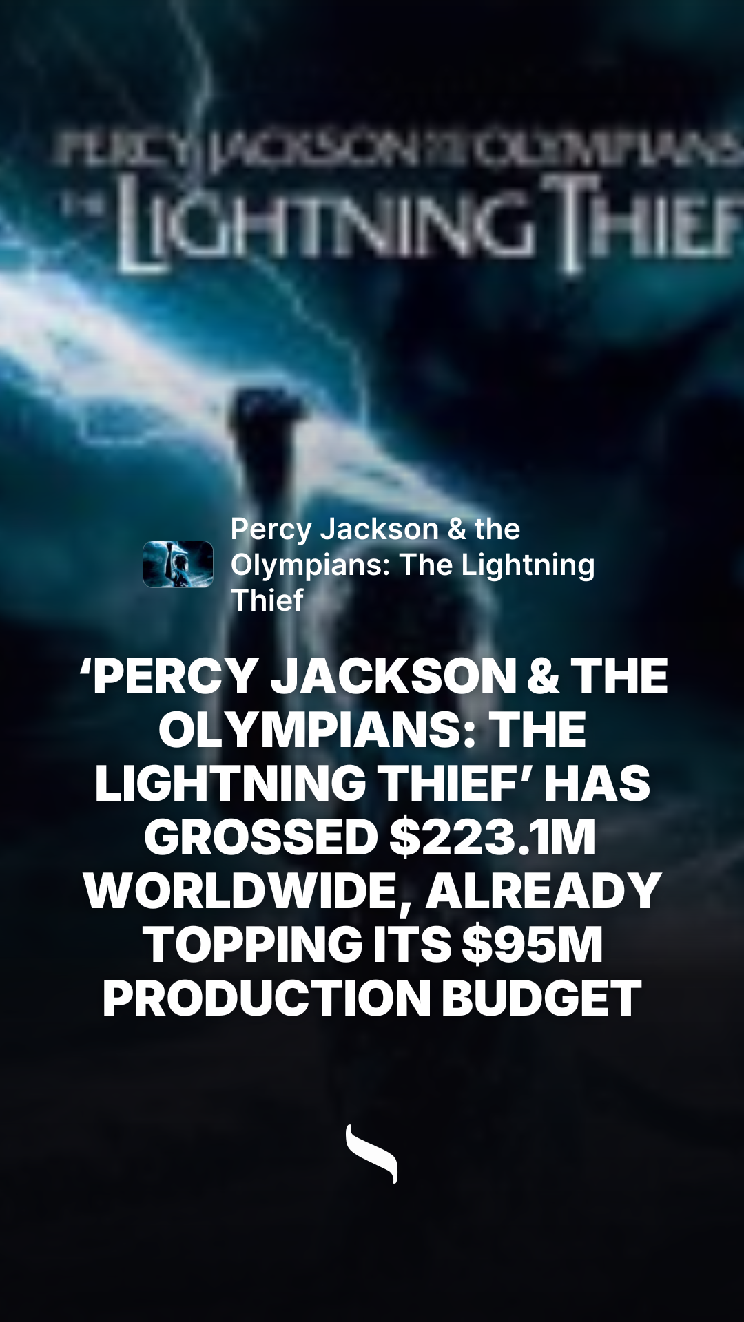 Percy Jackson & the Olympians: The Lightning Thief share card