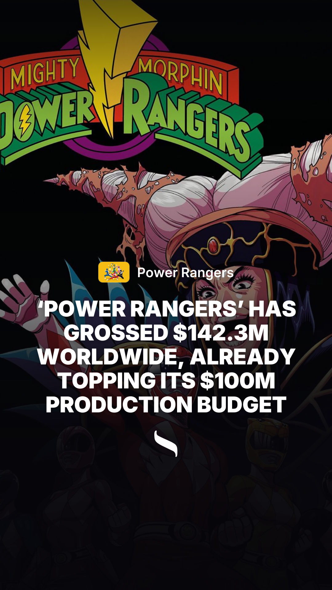Power Rangers share card