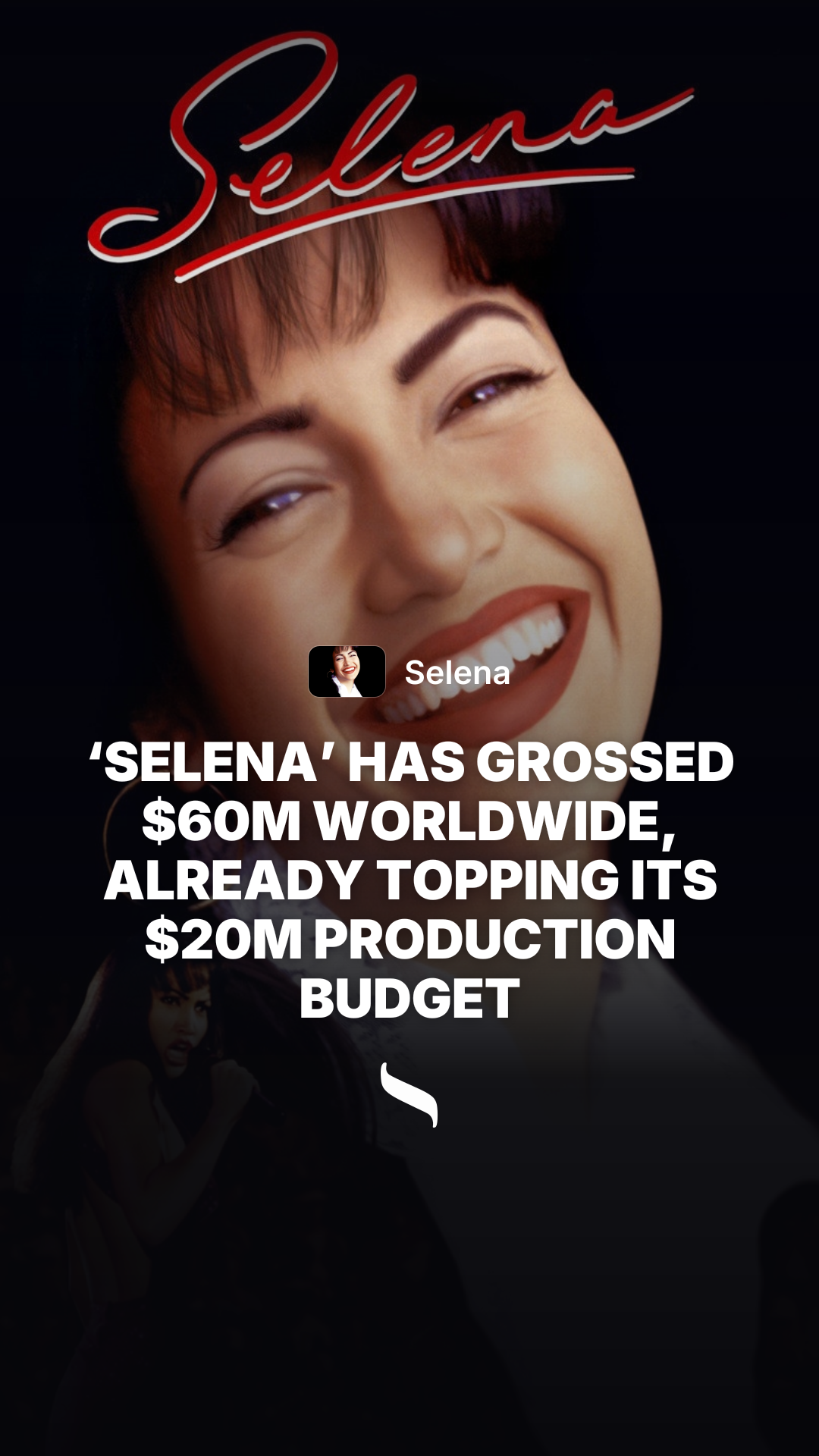 Selena share card