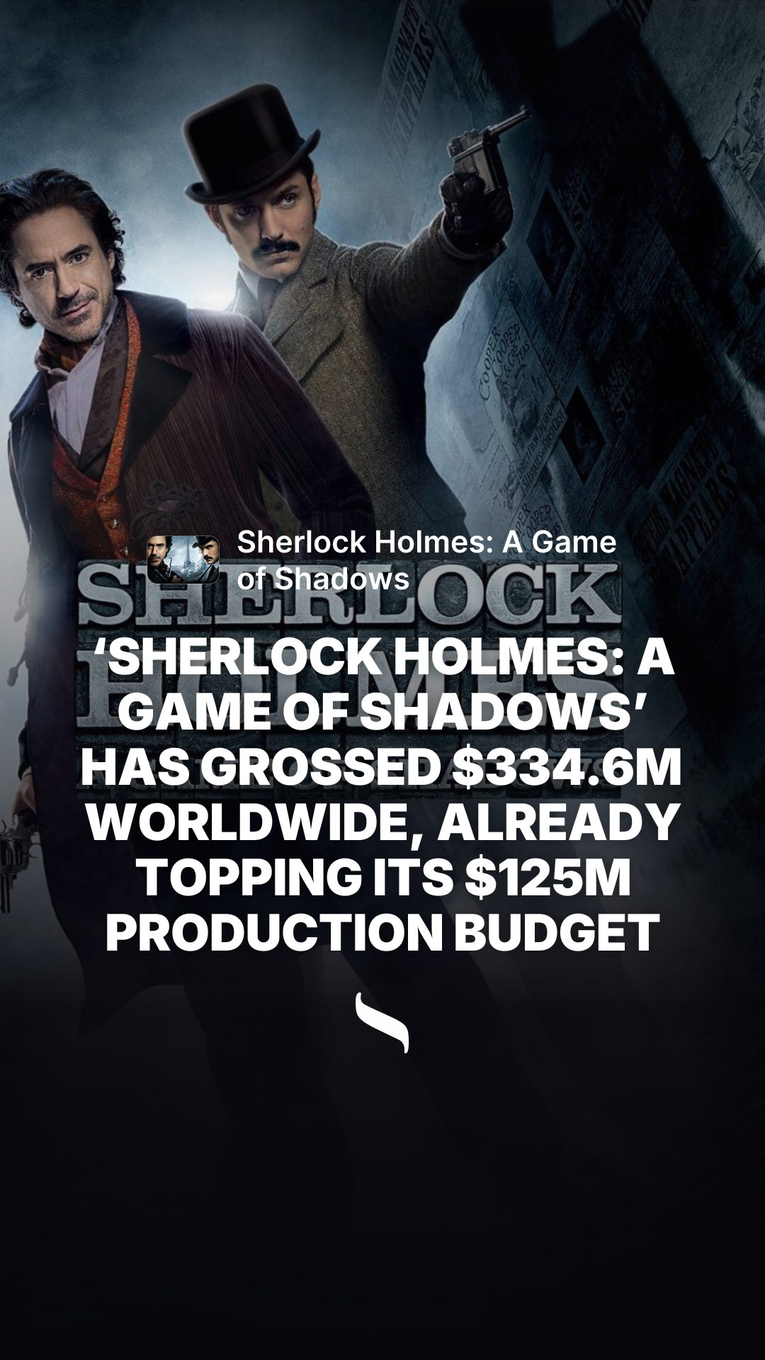 Sherlock Holmes: A Game of Shadows share card
