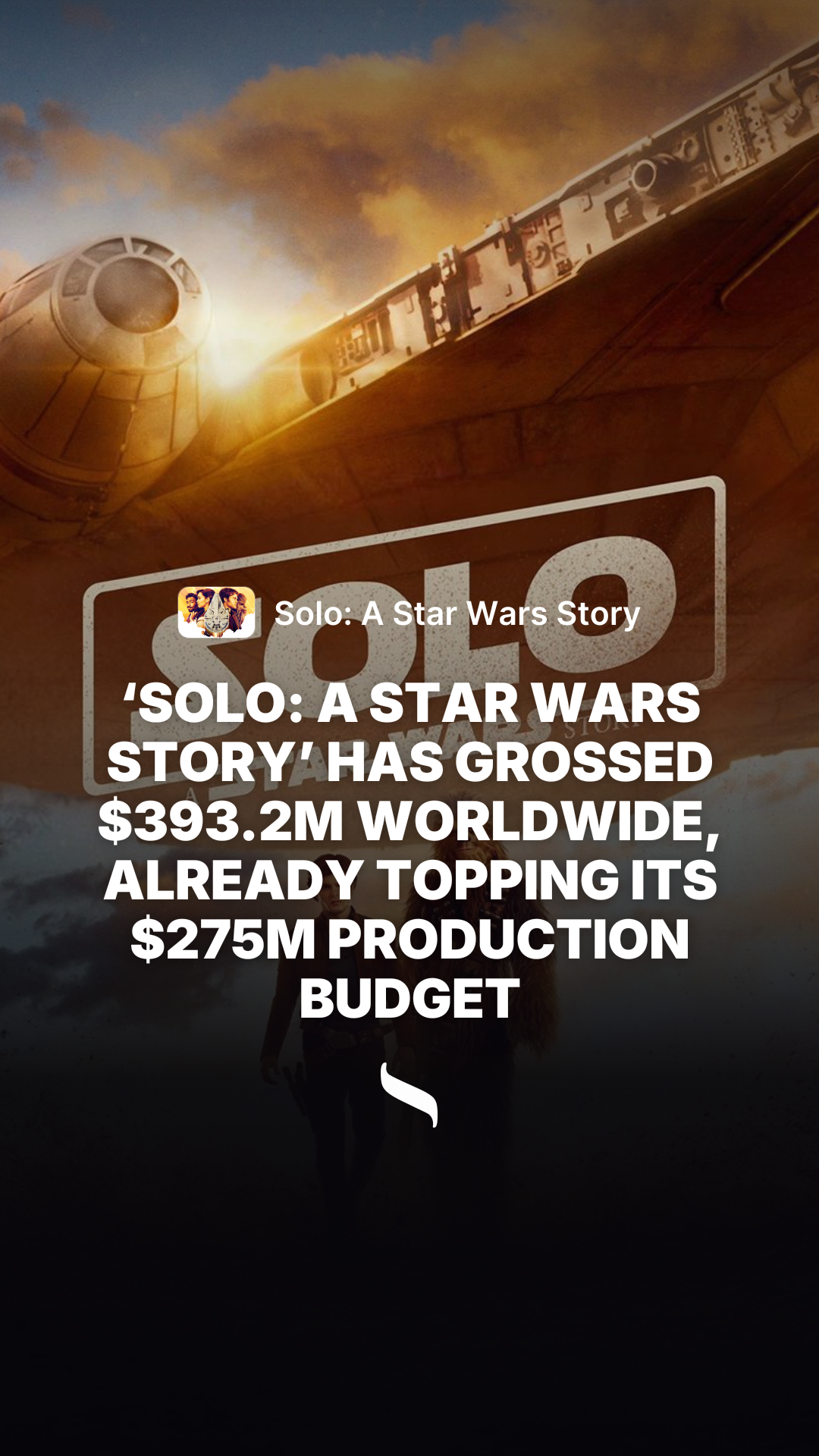 Solo: A Star Wars Story share card