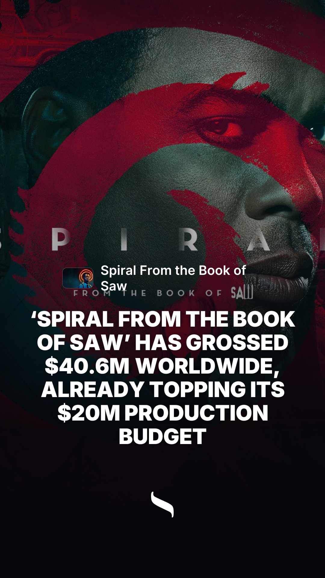 Spiral From the Book of Saw share card