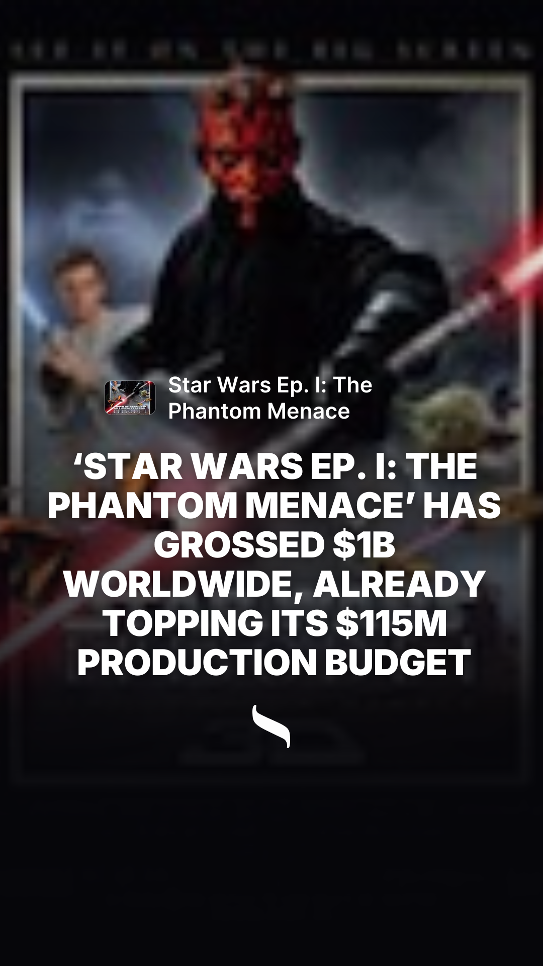 Star Wars Ep. I: The Phantom Menace (1999) share card