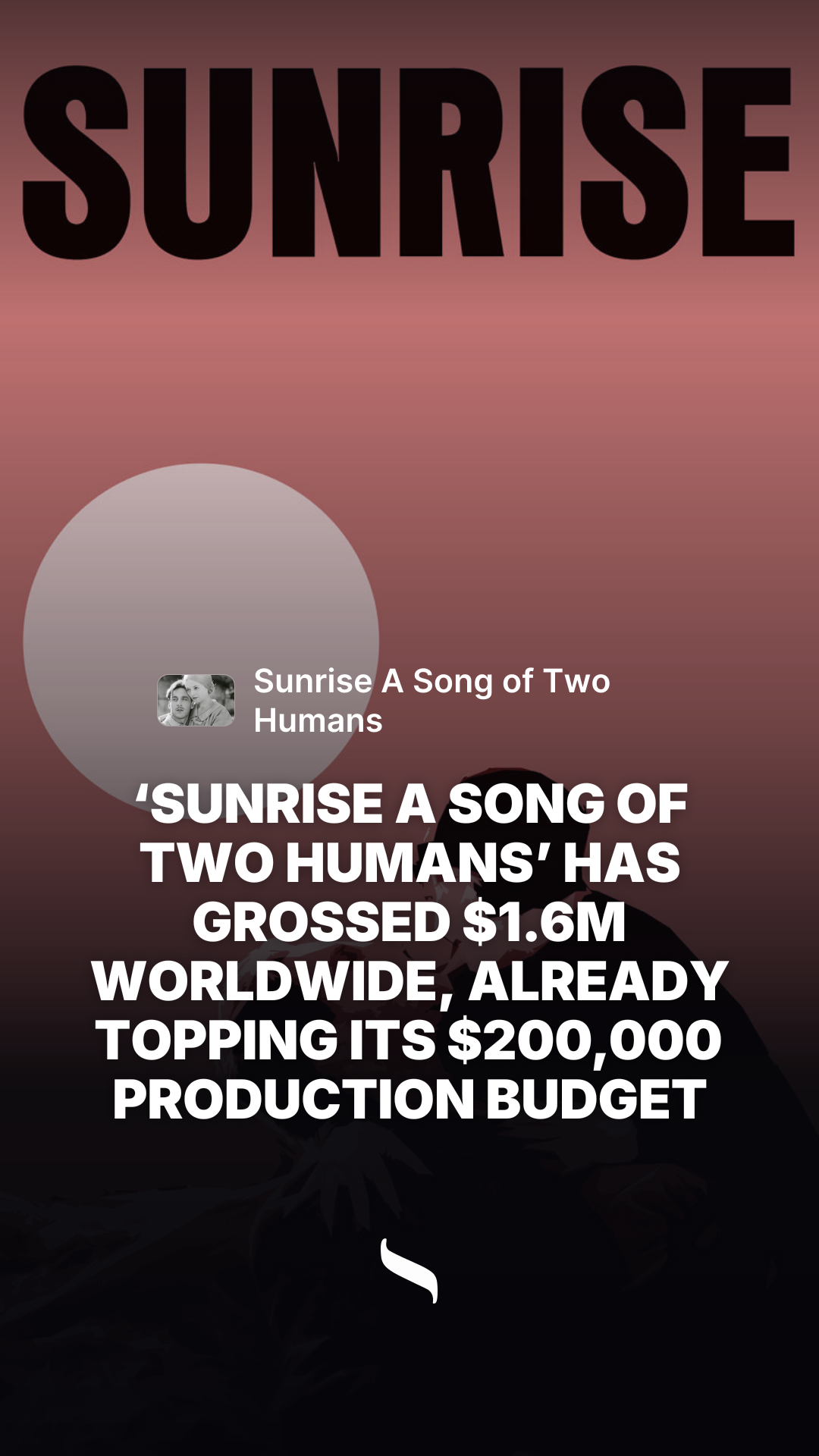 Sunrise A Song of Two Humans share card