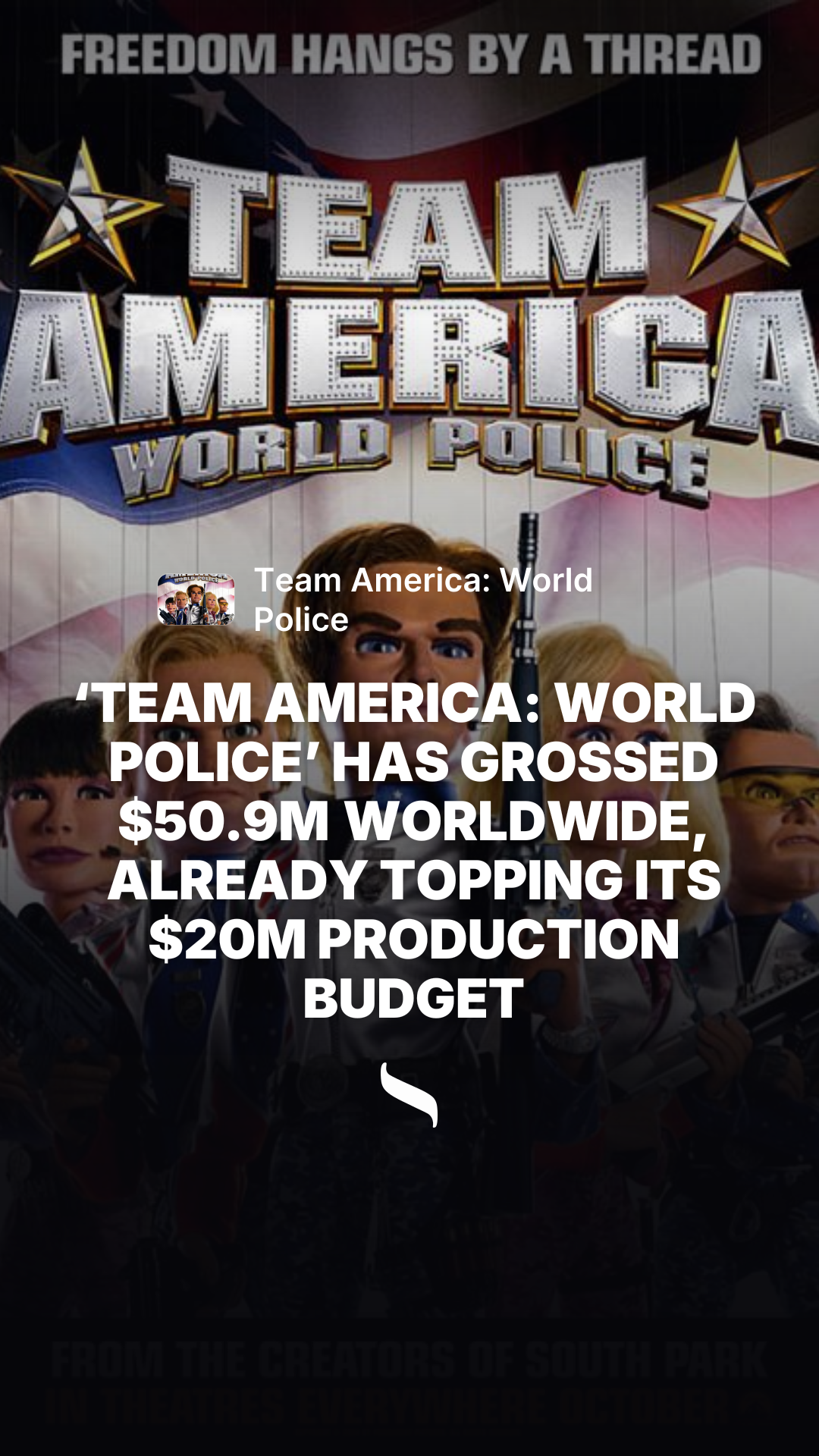 Team America: World Police (2004) share card