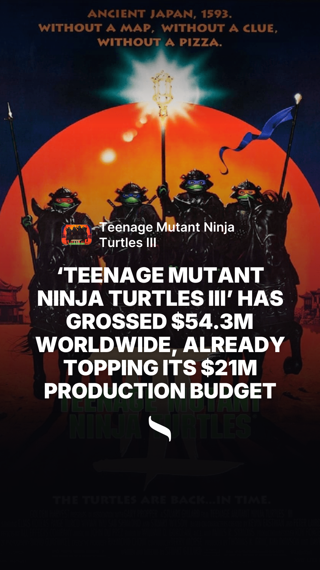 Teenage Mutant Ninja Turtles III share card