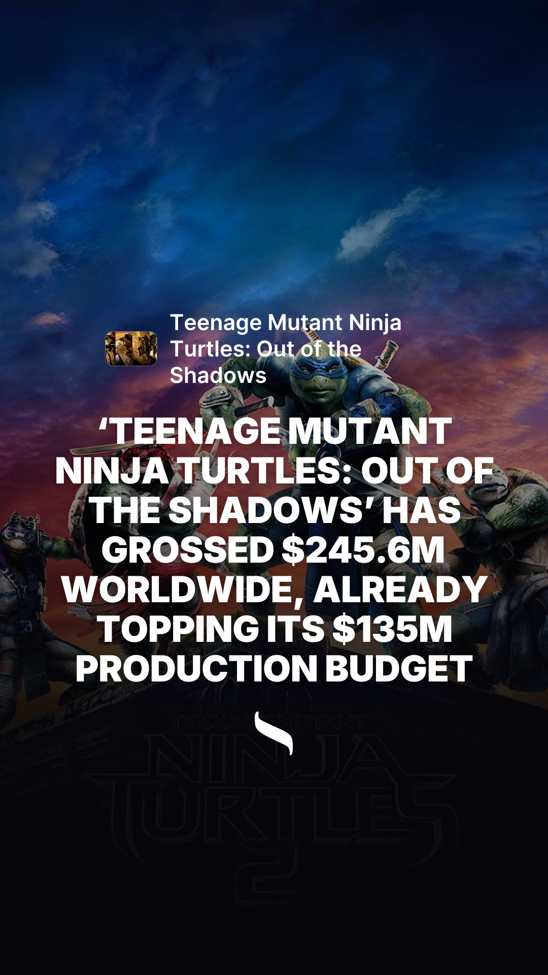 Teenage Mutant Ninja Turtles: Out of the Shadows share card