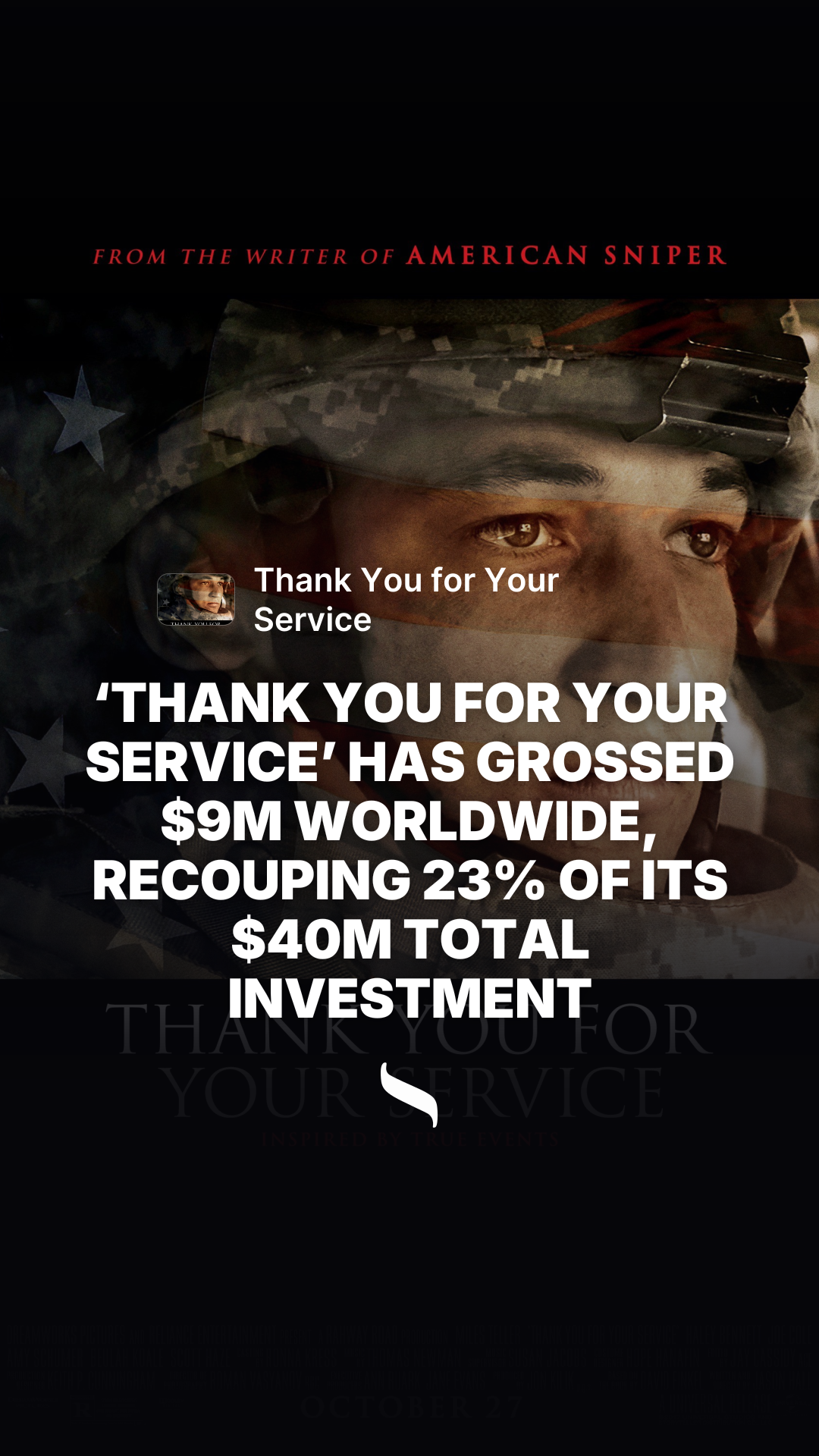 Thank You for Your Service (2017) share card