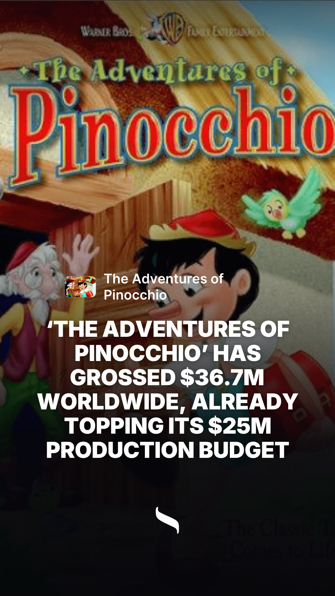 The Adventures of Pinocchio share card