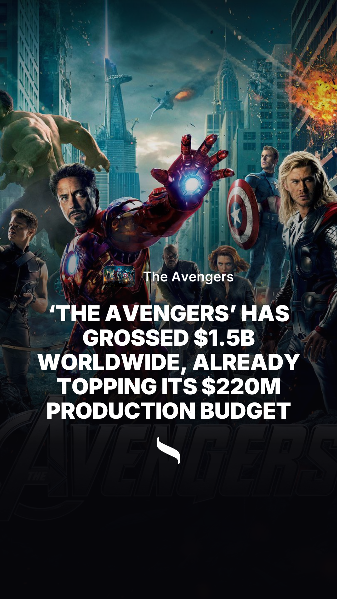 The Avengers share card