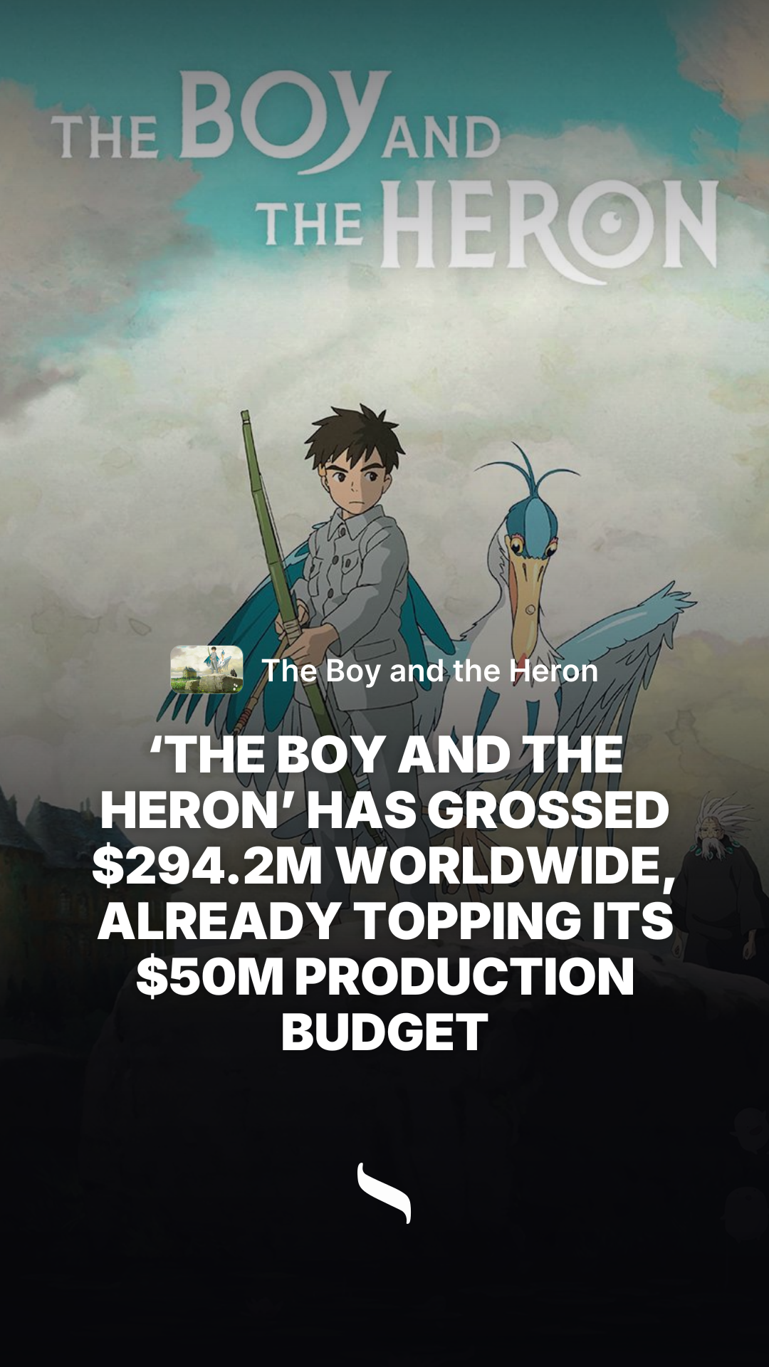 The Boy and the Heron share card