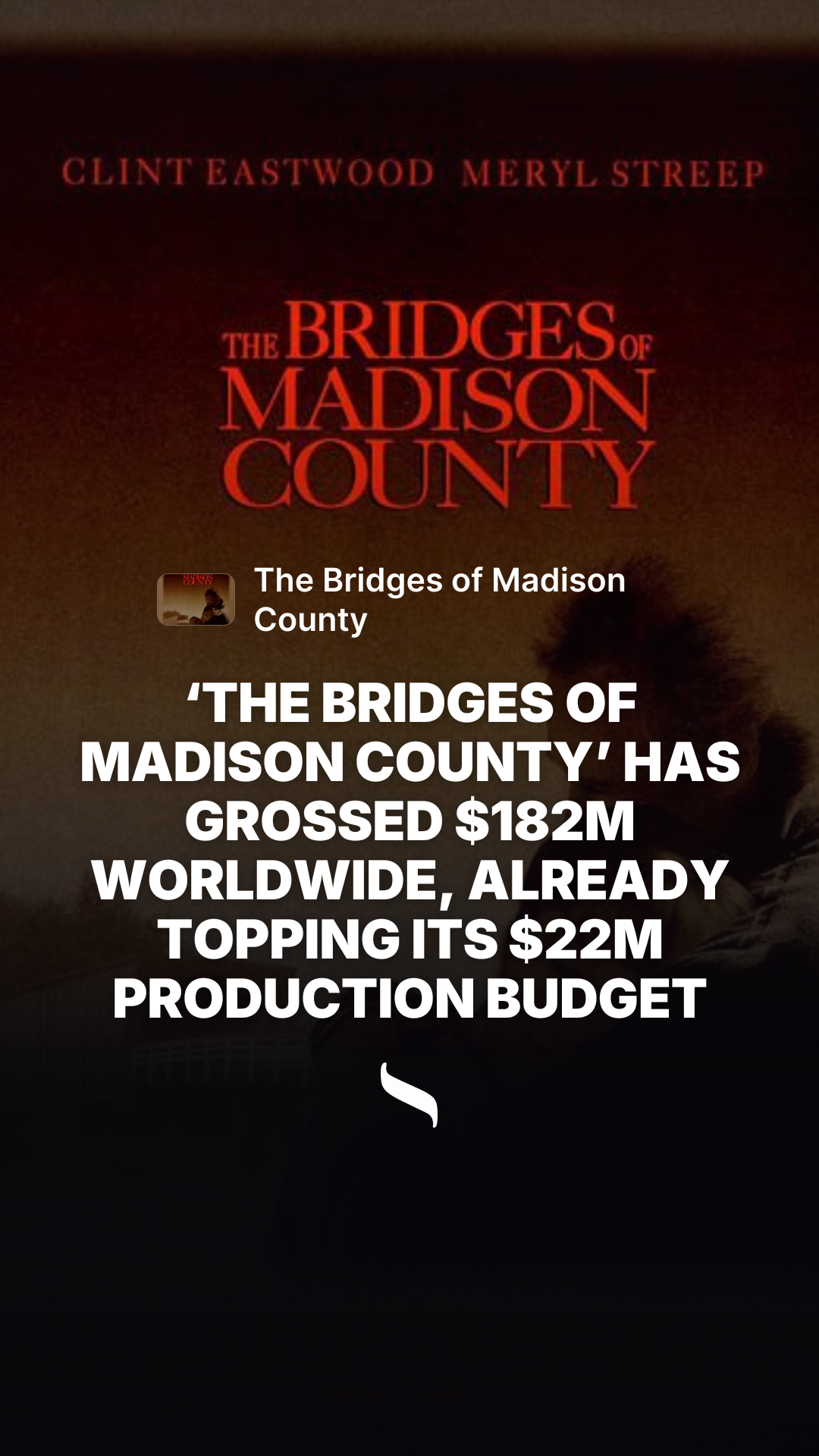 The Bridges of Madison County (1995) share card