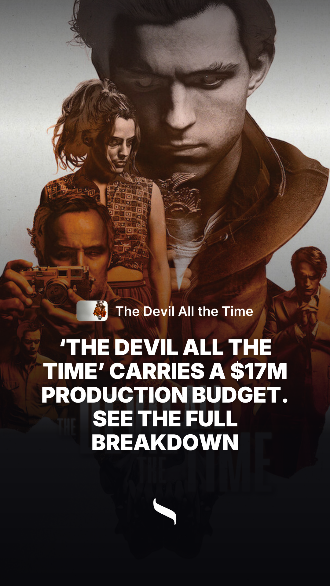 The Devil All the Time share card