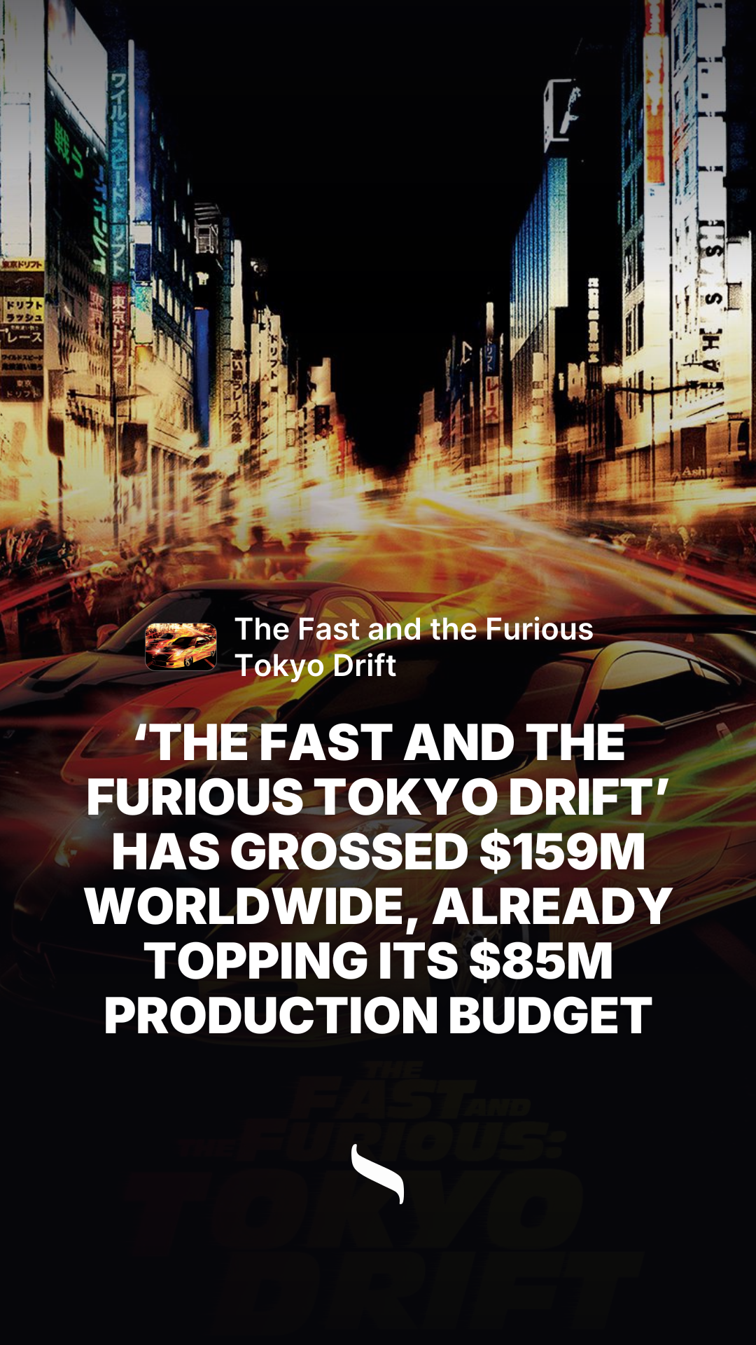 The Fast and the Furious Tokyo Drift share card