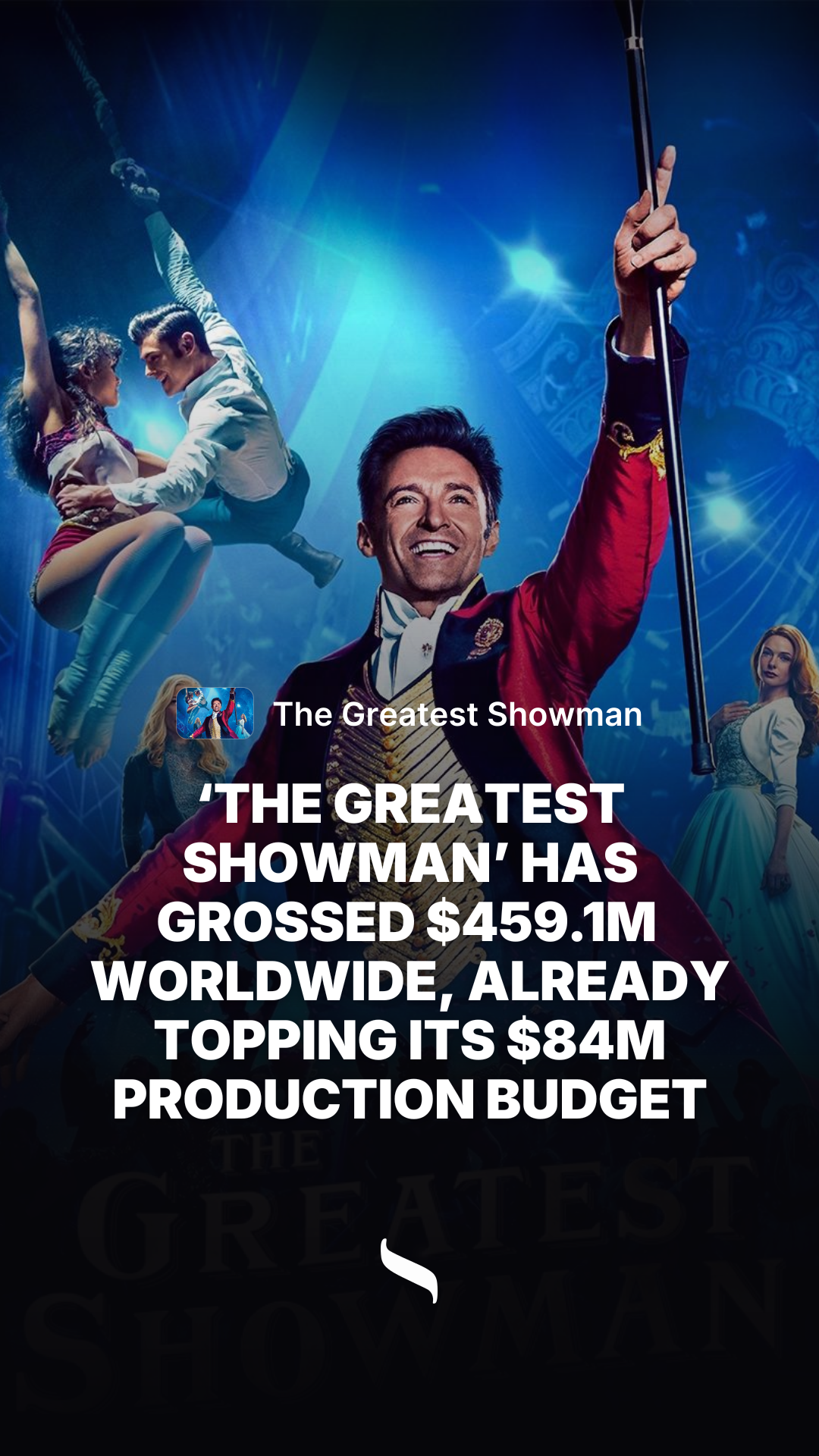 The Greatest Showman share card