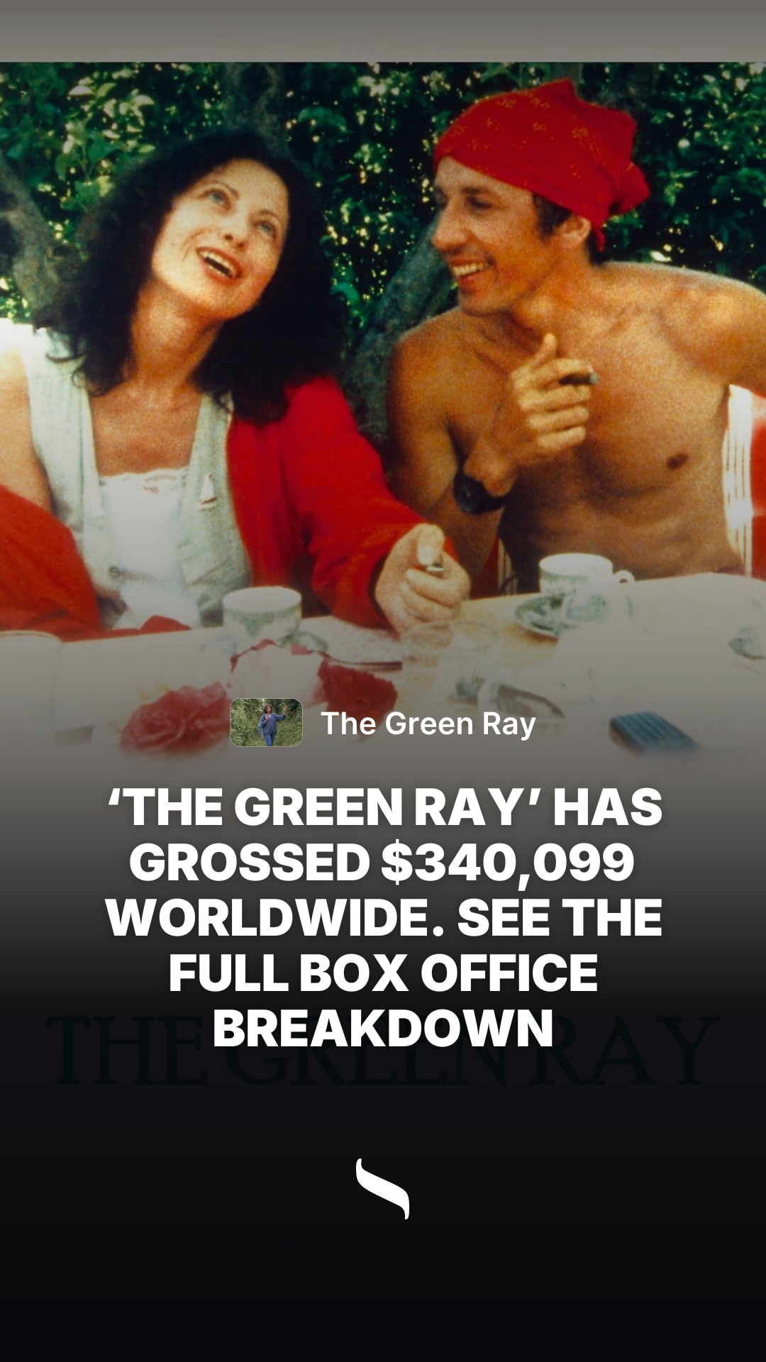 The Green Ray share card