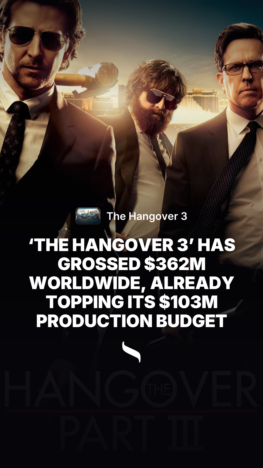 The Hangover 3 share card