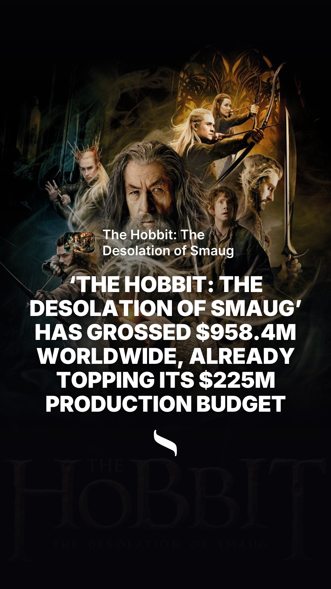 The Hobbit: The Desolation of Smaug share card