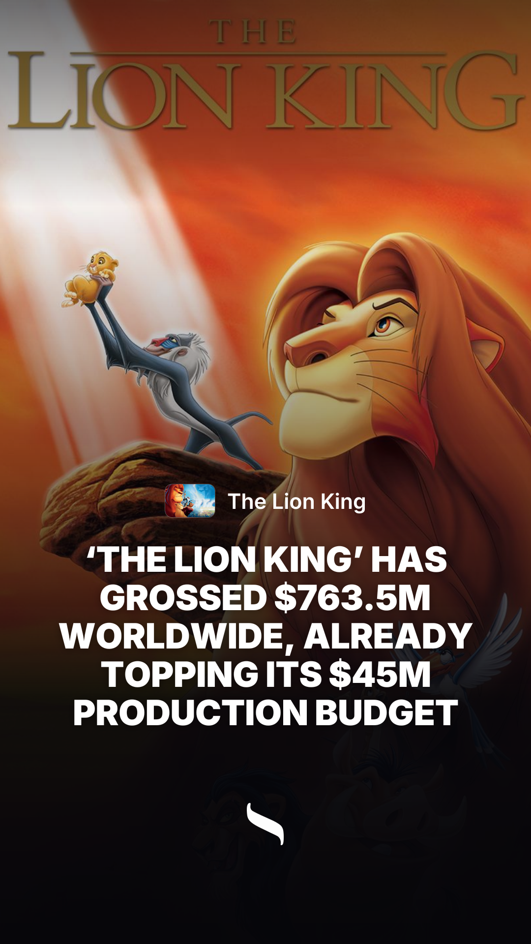 The Lion King share card