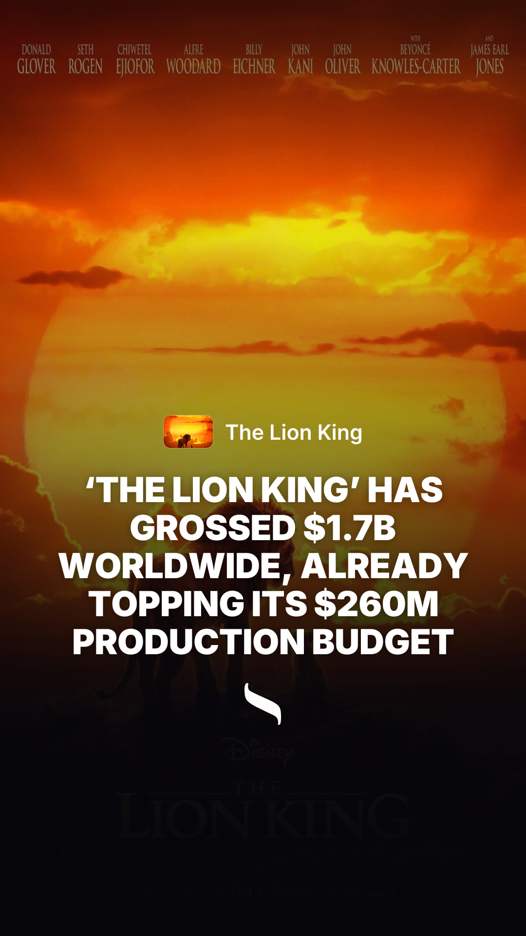 The Lion King (2019) share card