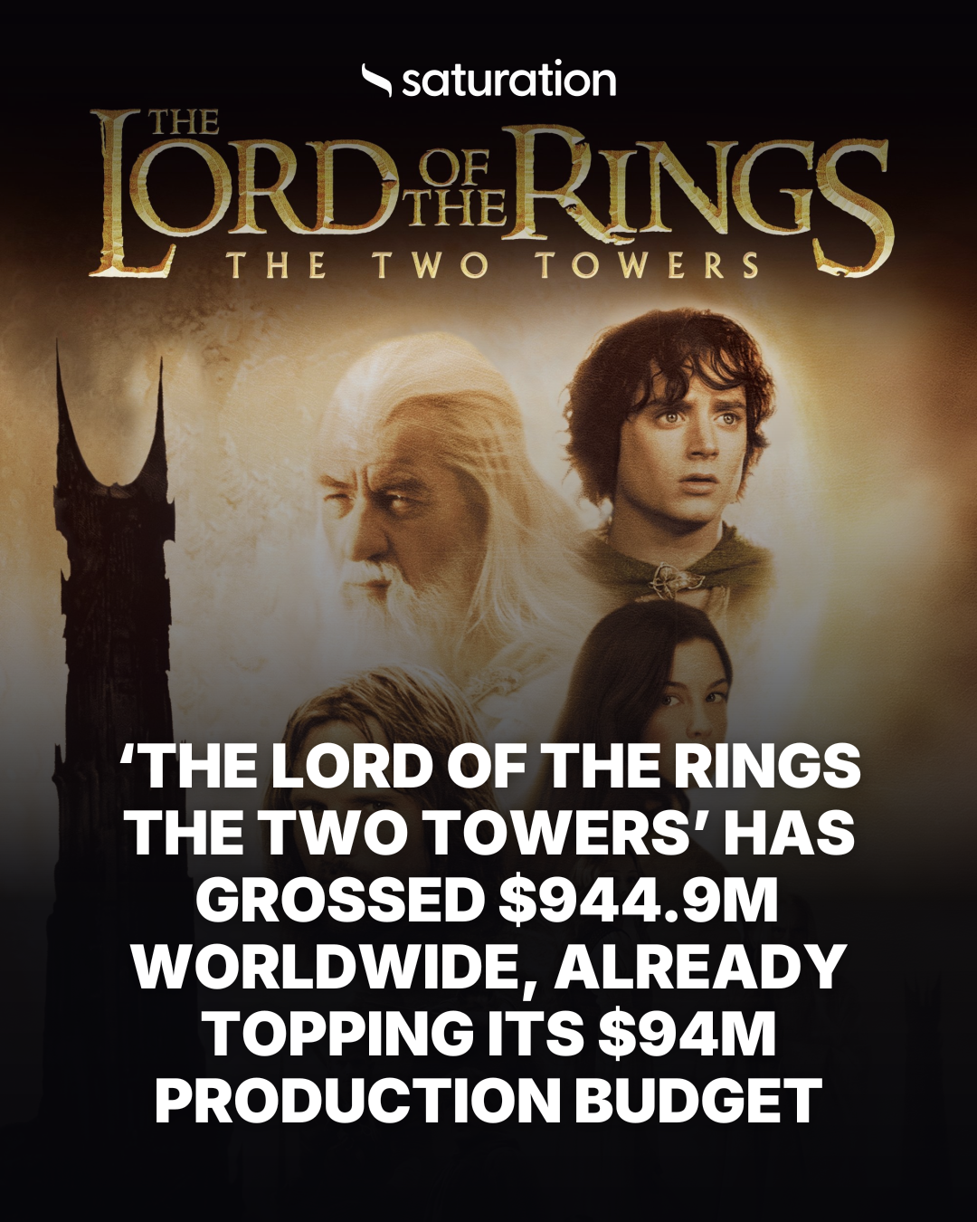 The Lord of the Rings The Two Towers share card