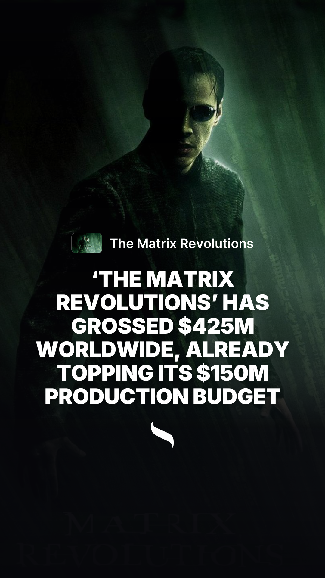 The Matrix Revolutions share card