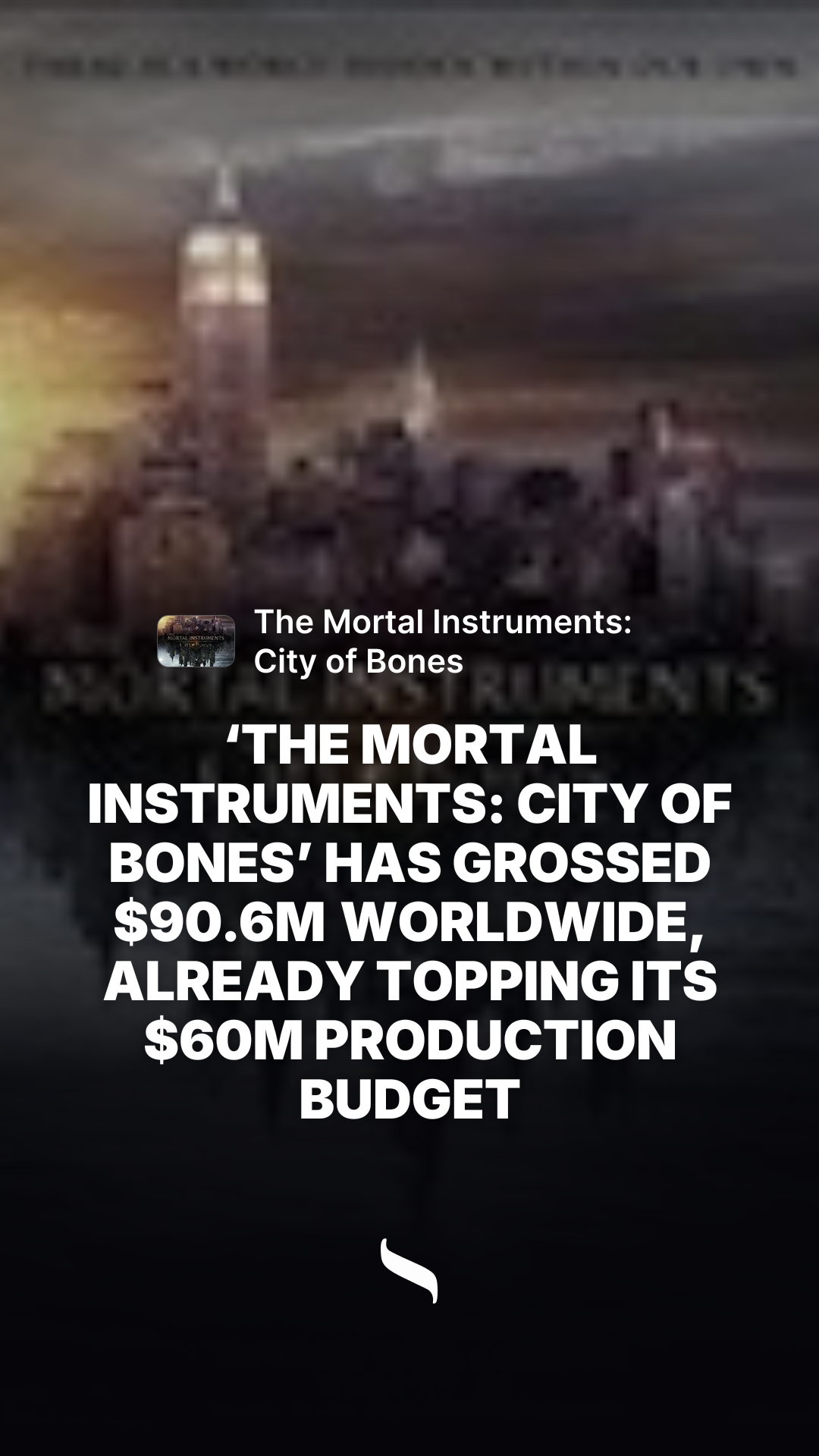 The Mortal Instruments: City of Bones share card