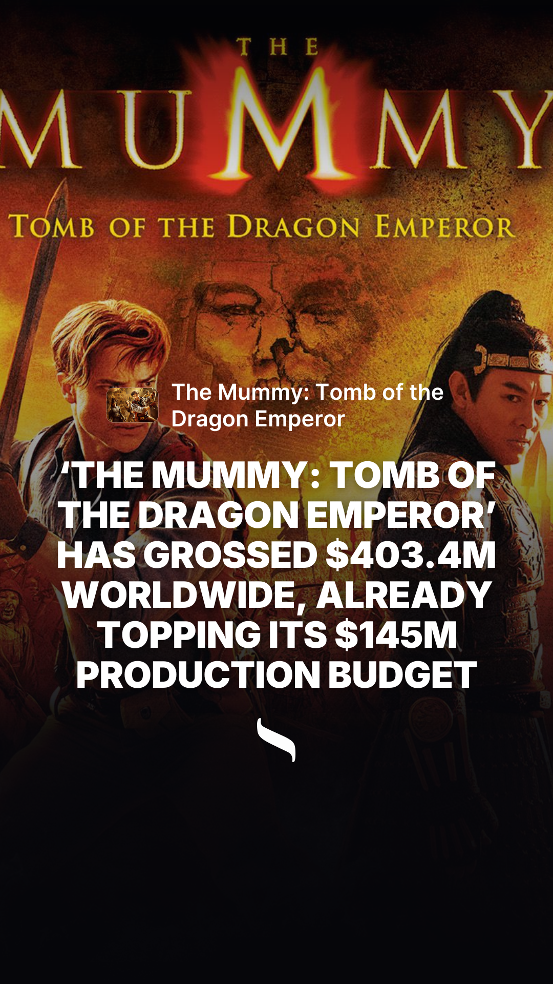 The Mummy: Tomb of the Dragon Emperor share card