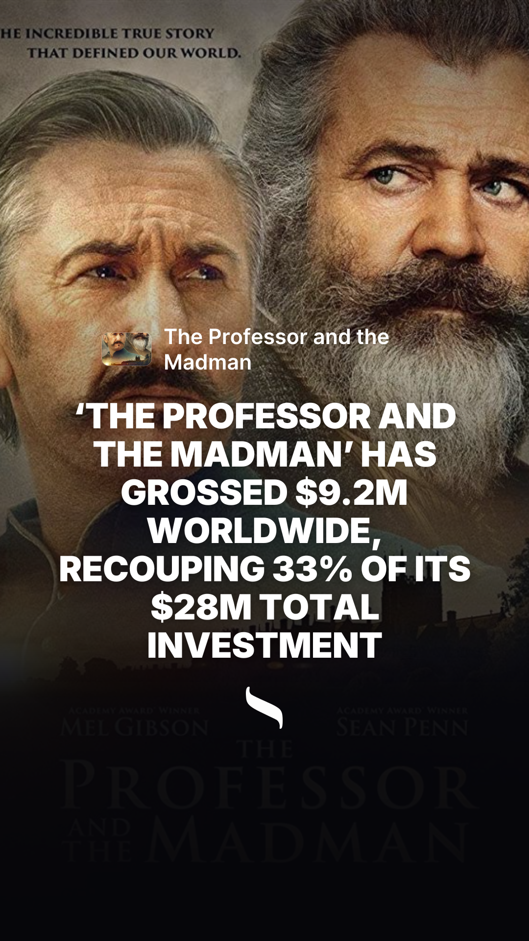 The Professor and the Madman share card