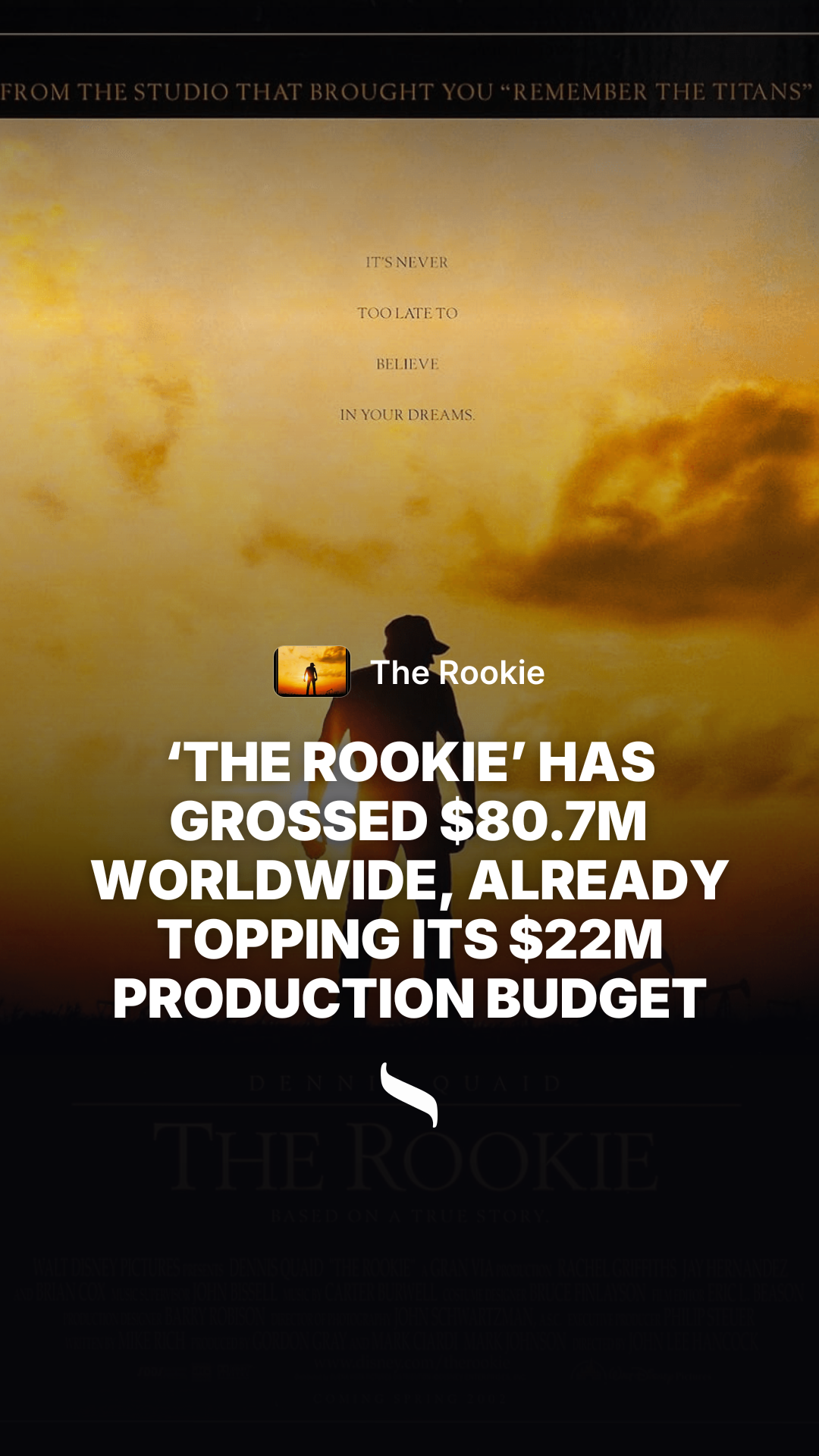 The Rookie (2002) share card