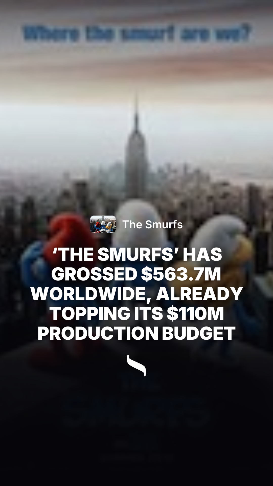 The Smurfs (2011) share card