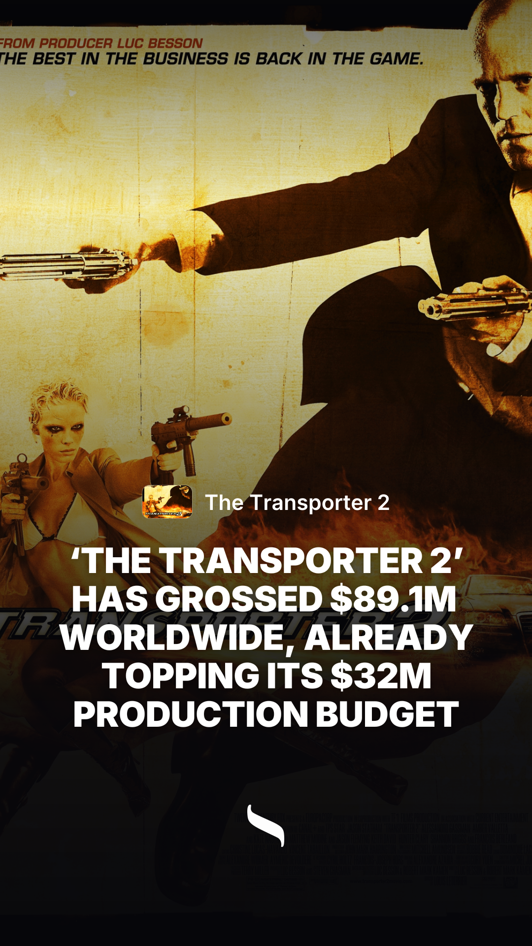 The Transporter 2 share card