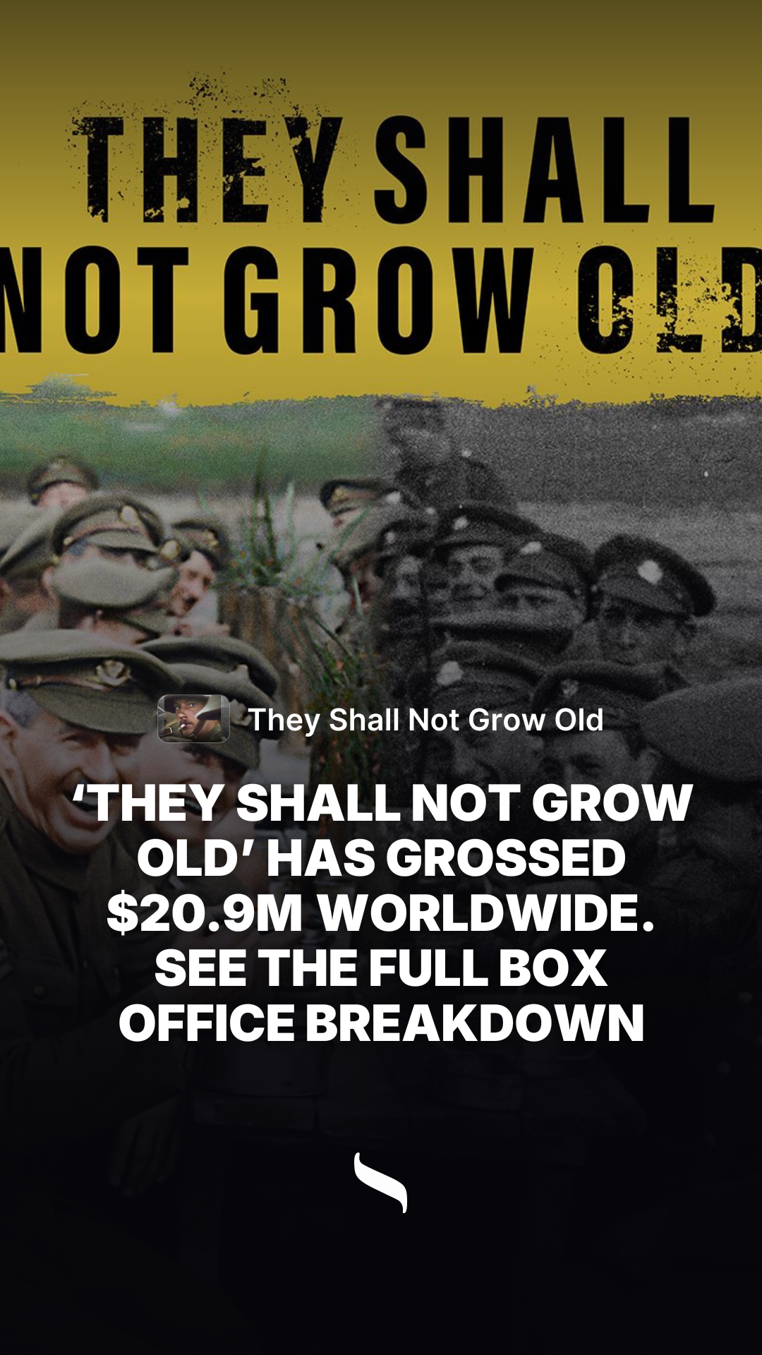 They Shall Not Grow Old share card