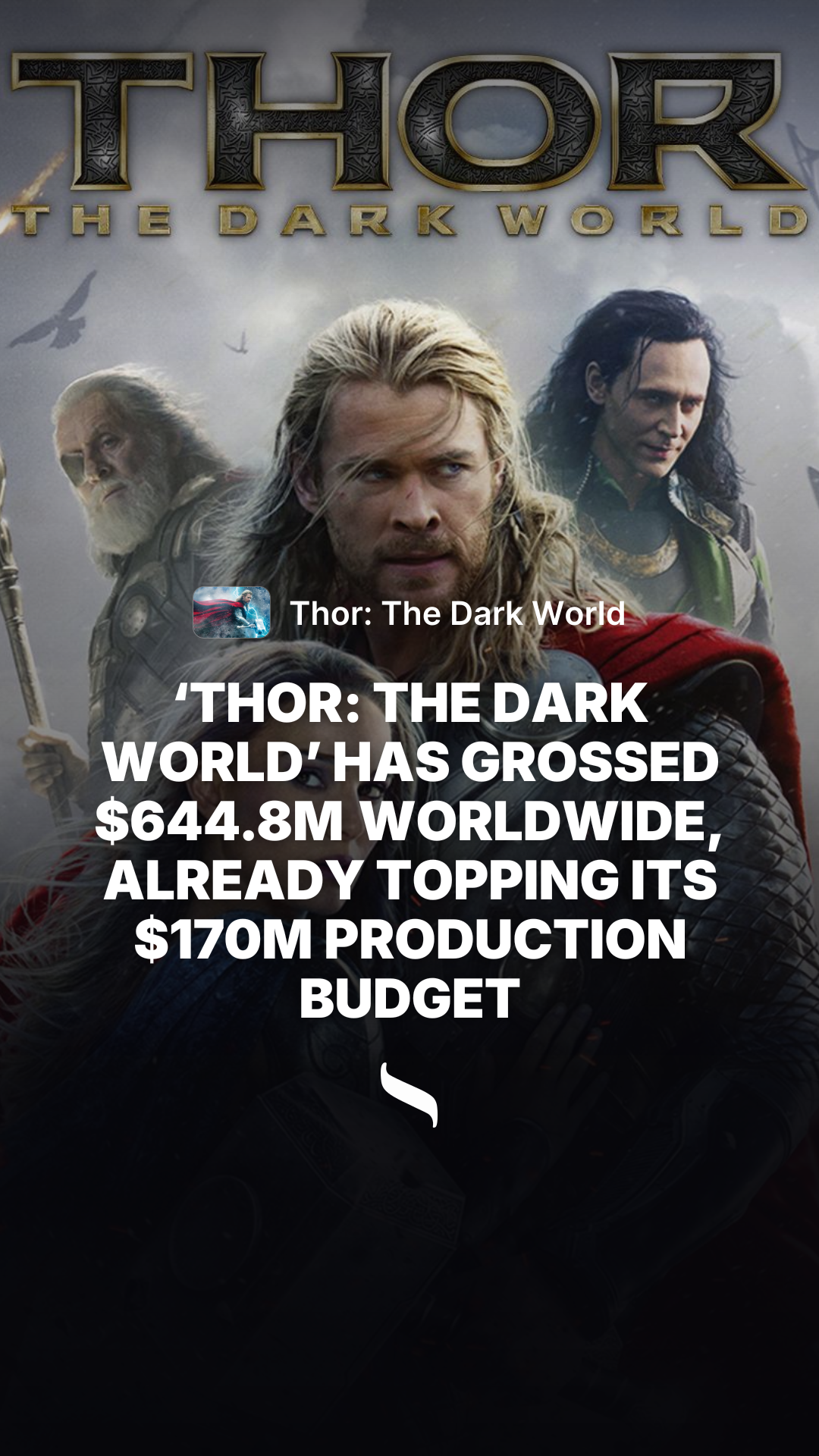 Thor: The Dark World share card