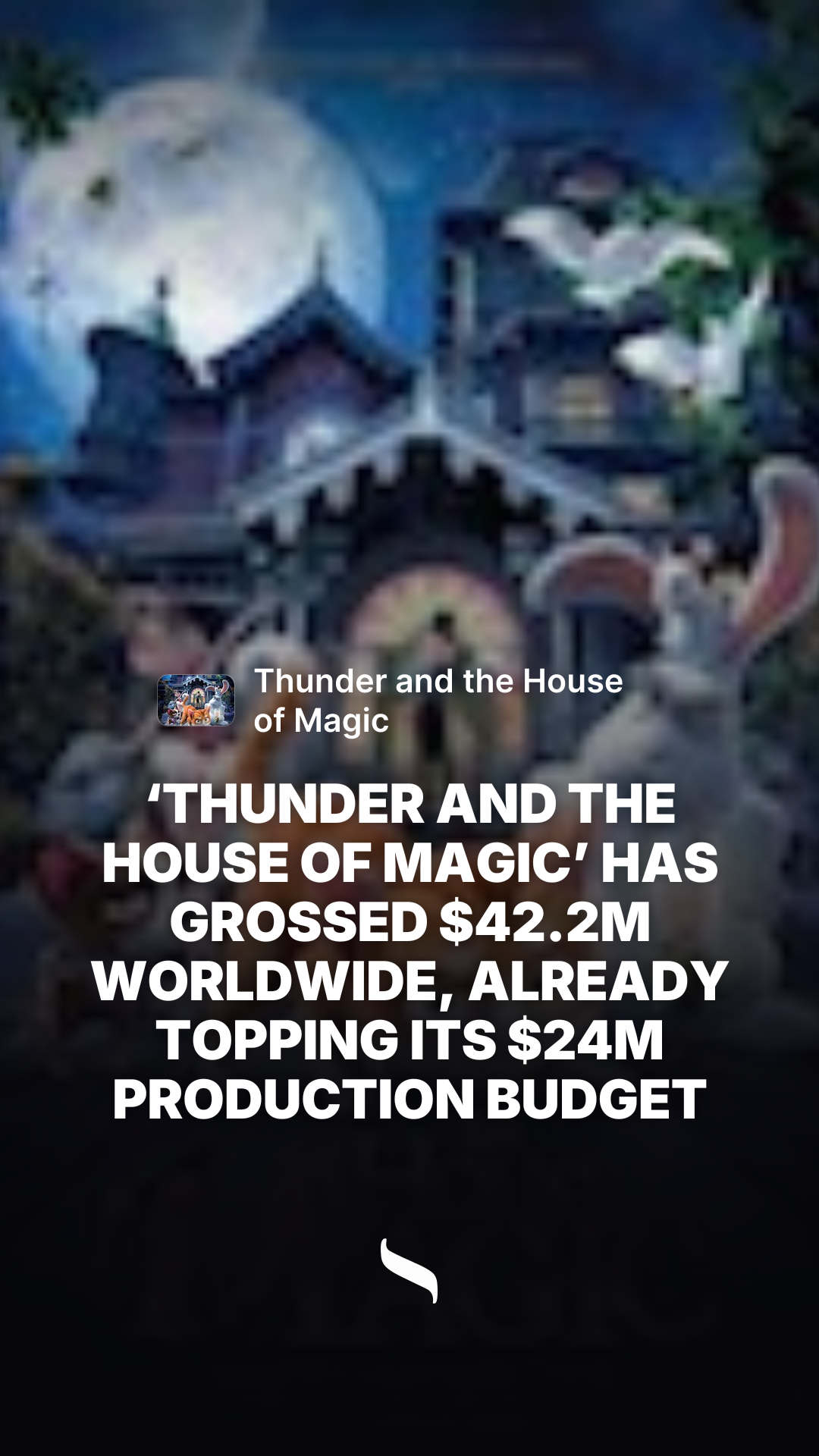 Thunder and the House of Magic share card