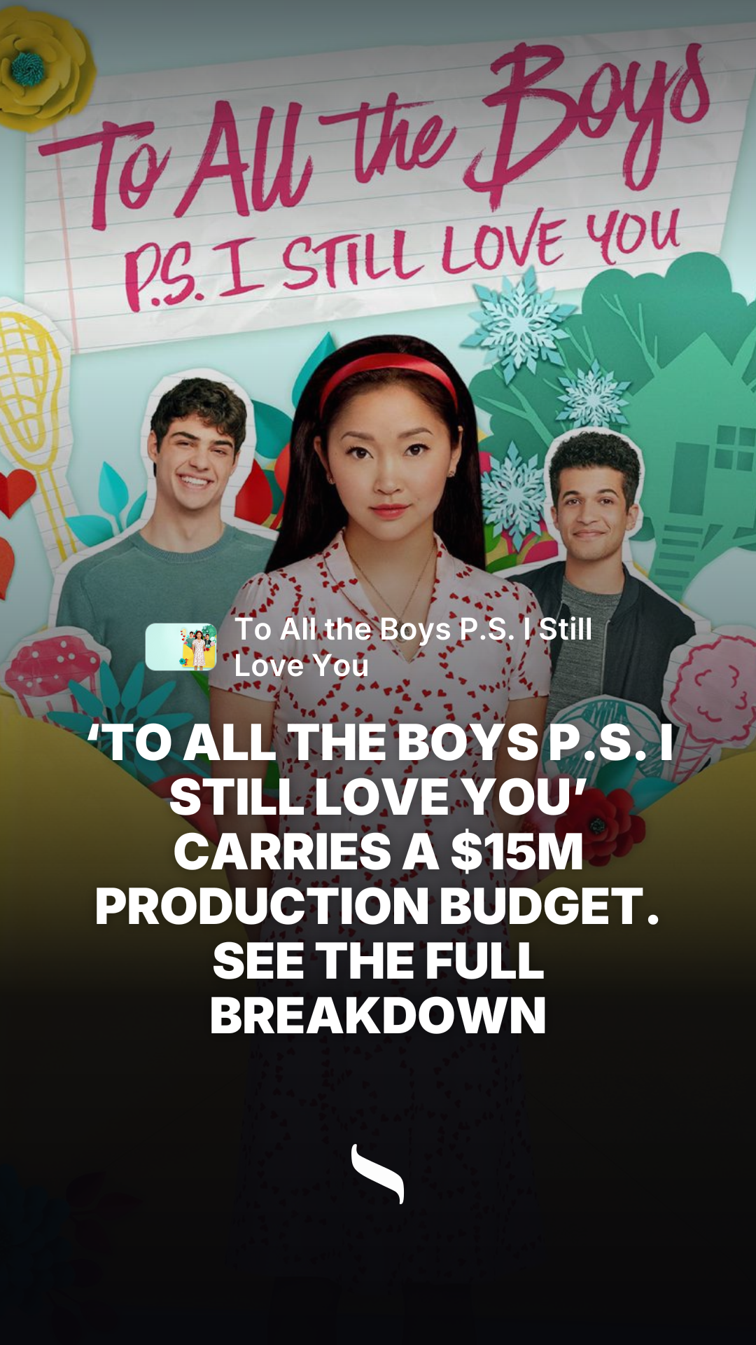 To All the Boys P.S. I Still Love You share card