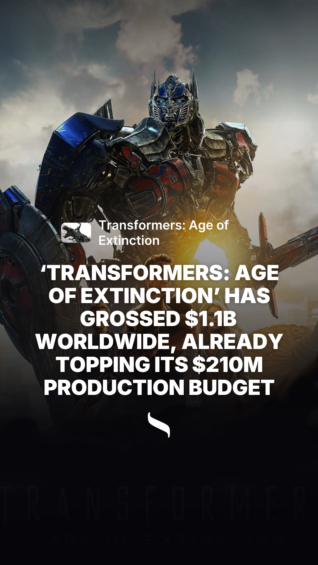 Transformers: Age of Extinction share card